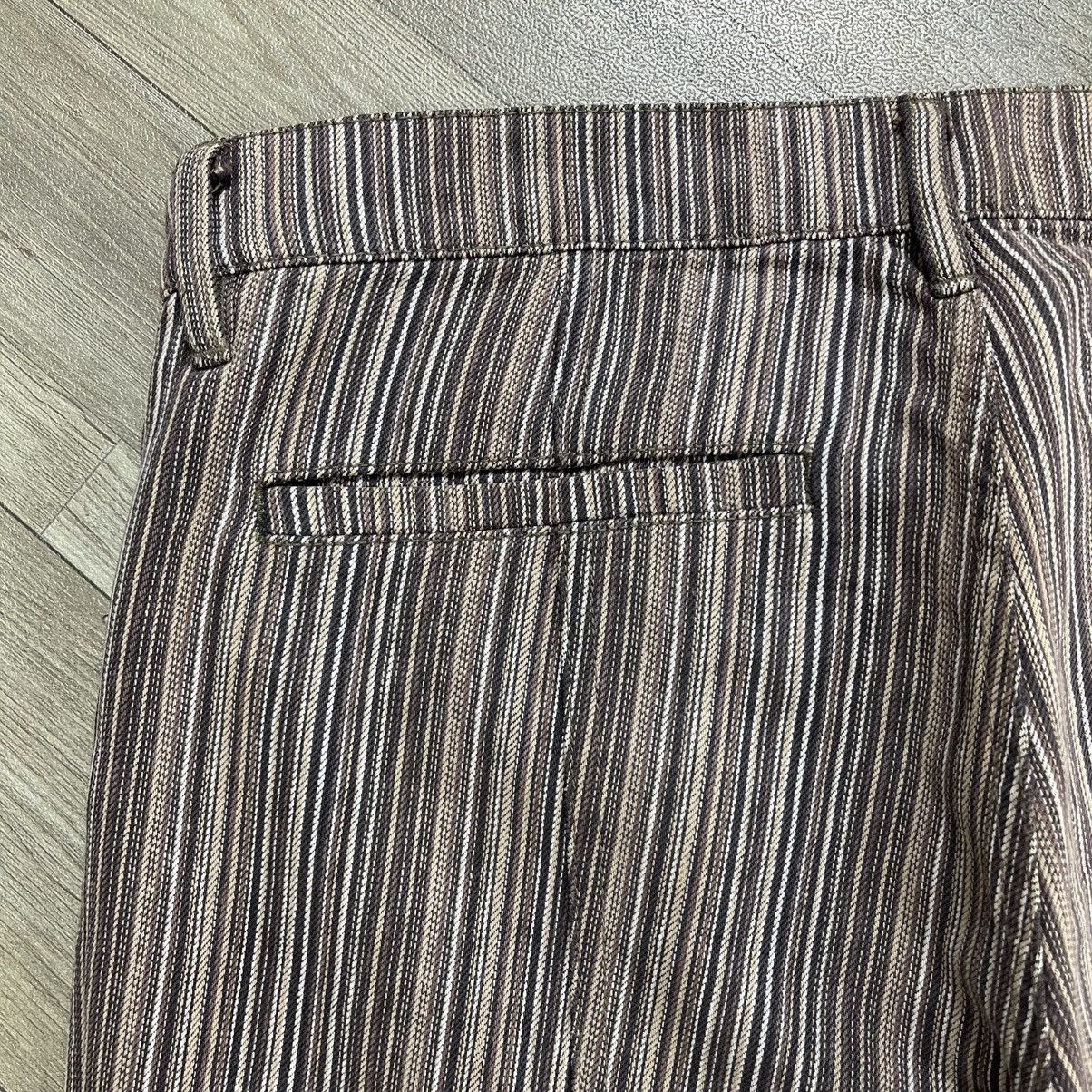 Issey Miyake 2000s Tete Homme Issey Miyake Striped Lgb Style Flared Jeans Size US 33 - 10 Thumbnail
