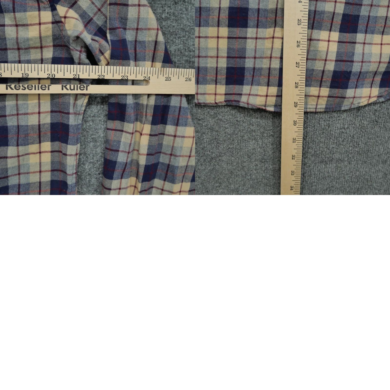Bonobos Bonobos Shirt Mens L Blue Plaid Button-Up Slim Fit Lightweight Flannel Size US L / EU 52-54 / 3 - 8 Thumbnail