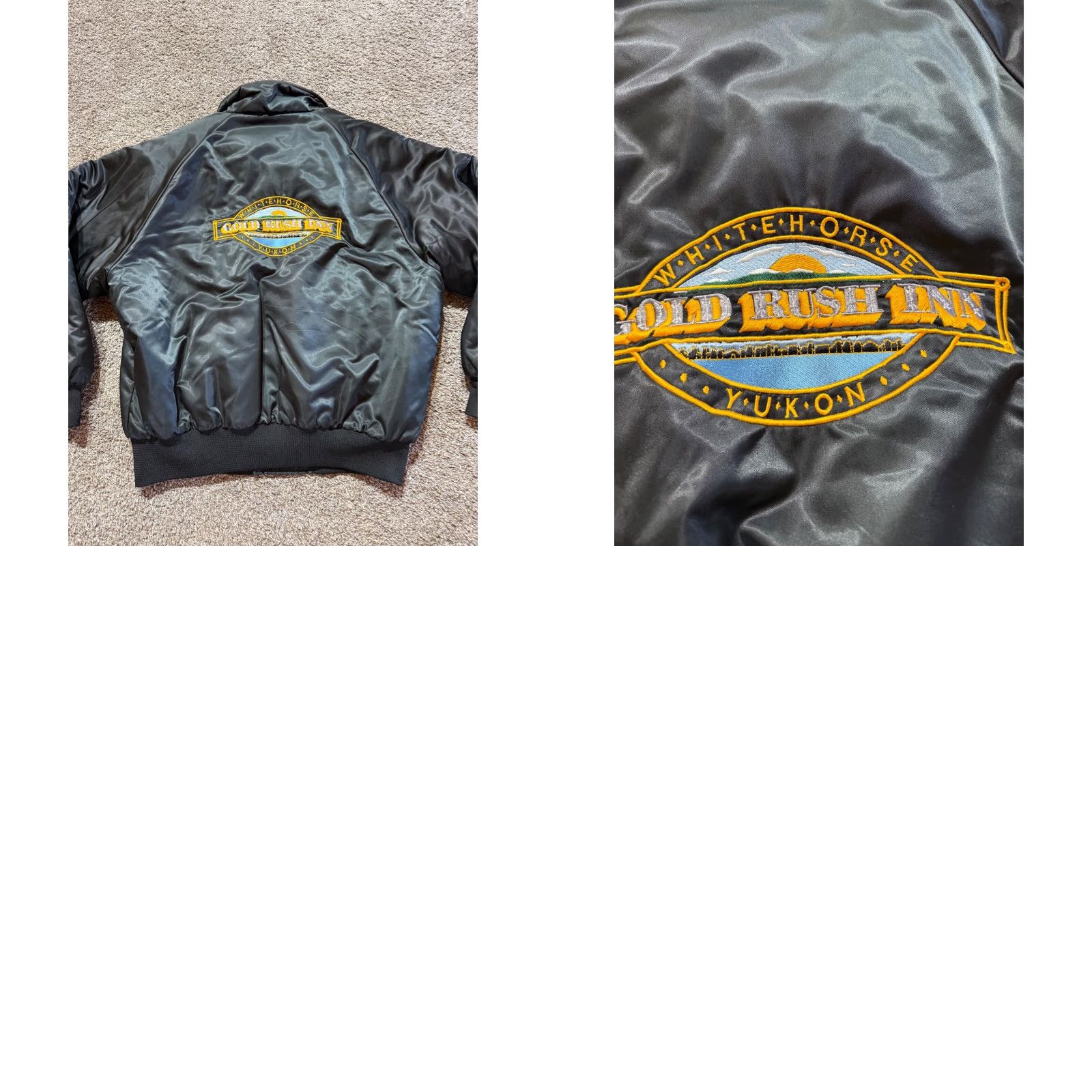 Vintage Sparlings Jacket Mens XL Black Quilted Vancouver BC 90s Saloon Yukon Saloon Gold Rush Theme Size US XL / EU 56 / 4 - 9 Thumbnail