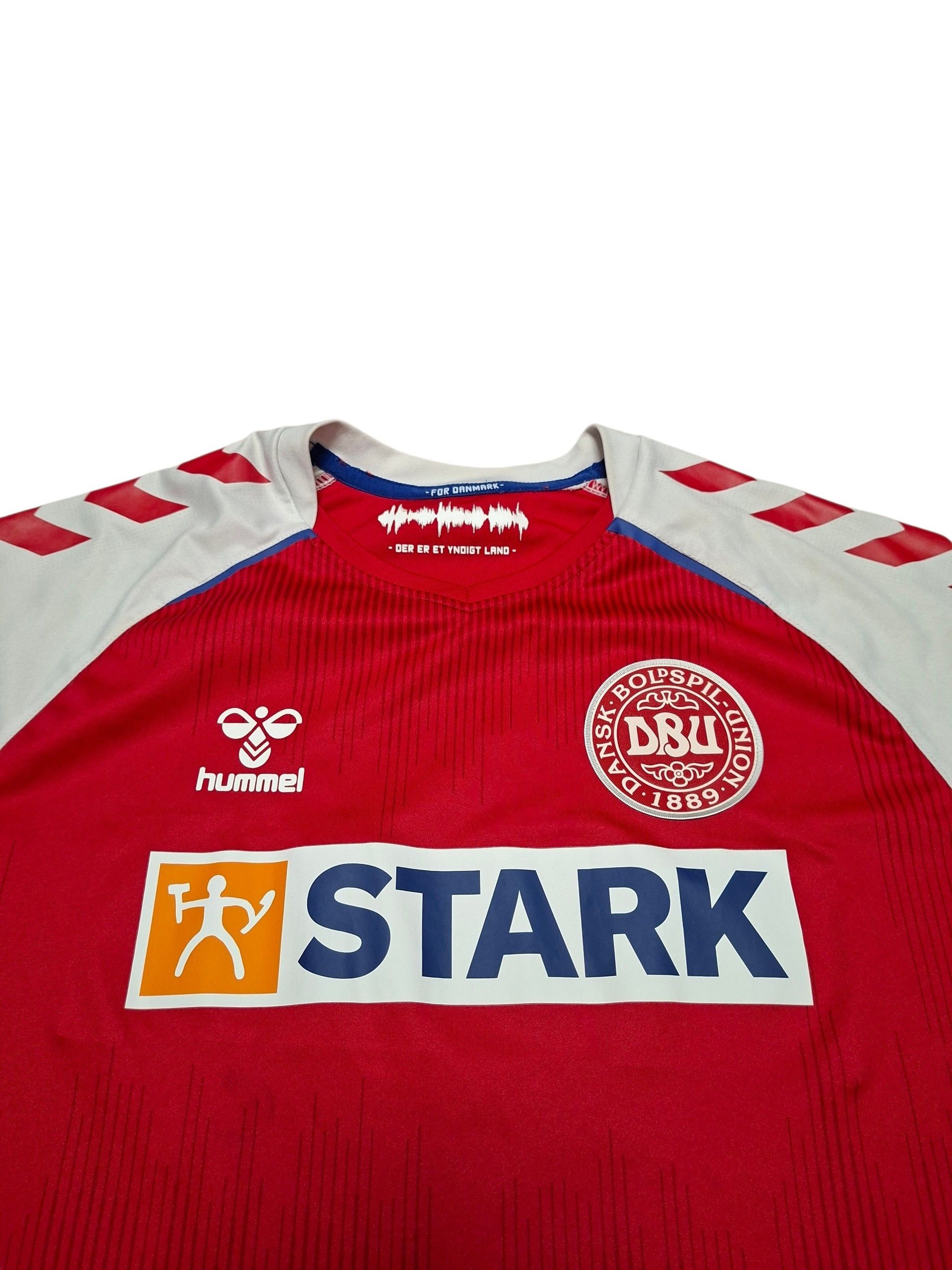 Hummel DENMARK HUMMEL VINTAGE SOCCER JERSEY TEE Size US M / EU 48-50 / 2 - 3 Thumbnail