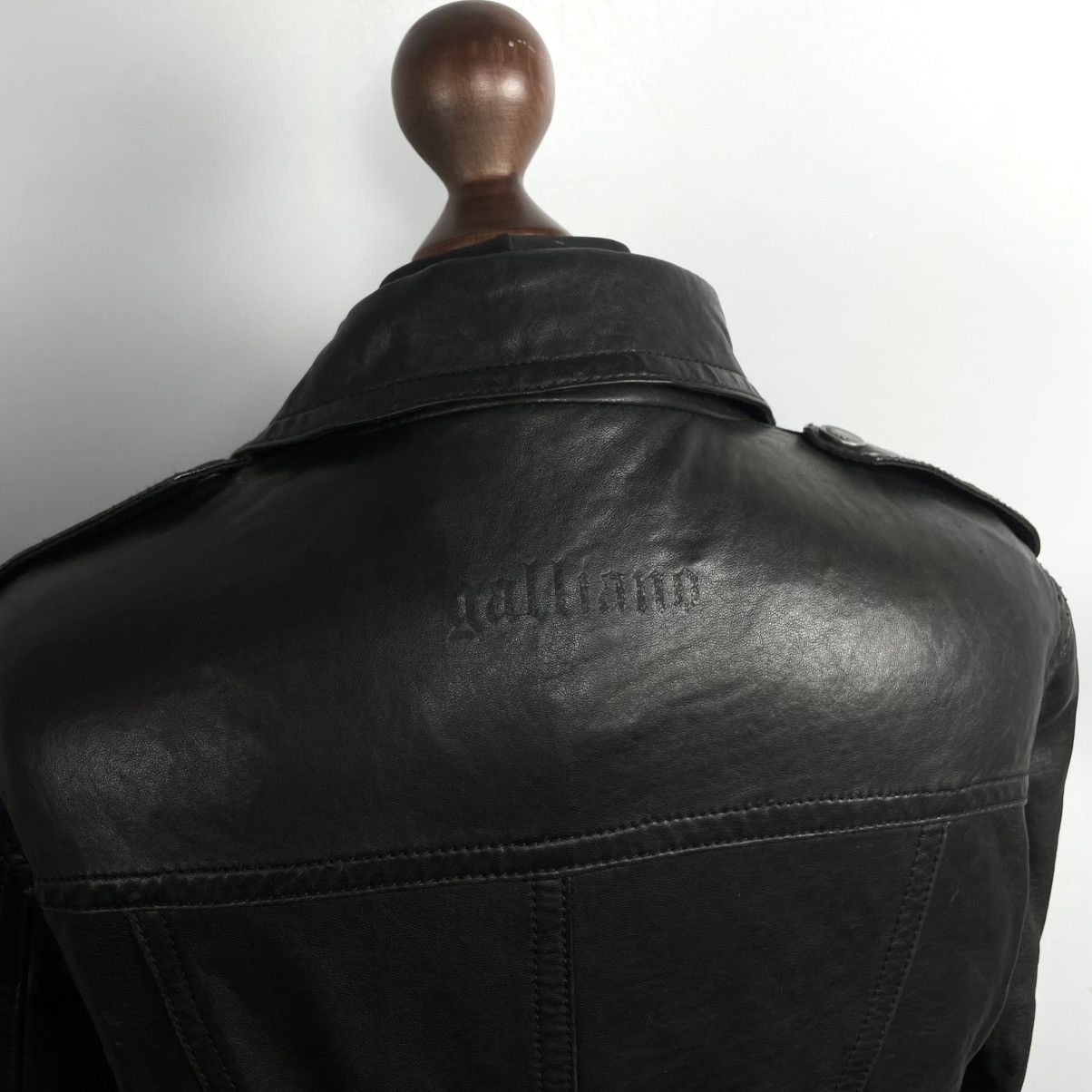 John Galliano John Galliano Women’s Leather Jacket Avantgarde y2k Size M / US 6-8 / IT 42-44 - 7 Thumbnail
