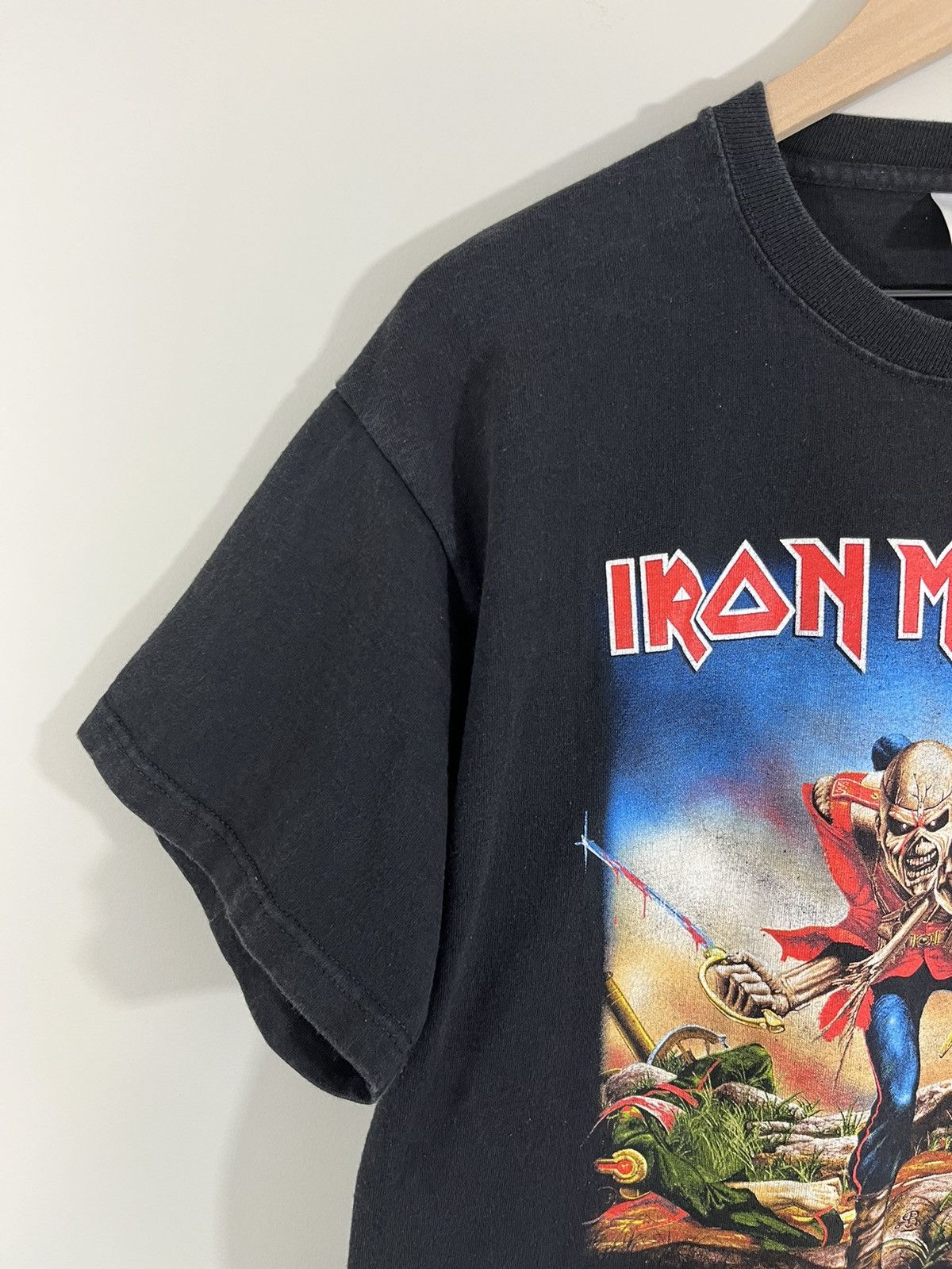 Band Tees Iron Maiden 2000s Faded Union Jack British Flag Band Tee Size US L / EU 52-54 / 3 - 8 Thumbnail