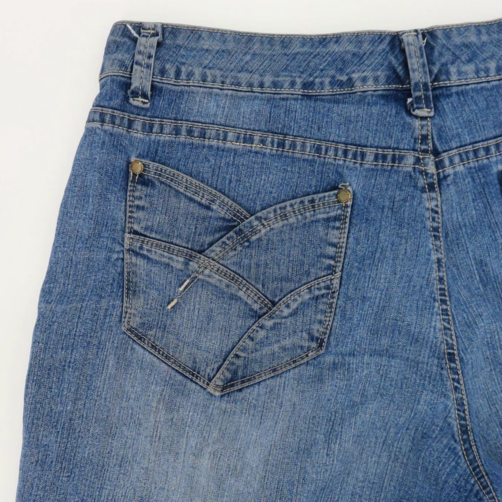 Gloria Vanderbilt VINTAGE Gloria Vanderbilt Womens 10 Perfect Fit Blue Denim Shorts Pockets Cotton Denim Shorts Casual Summer Spring Mom Size 32" / US 10 / IT 46 - 5 Thumbnail