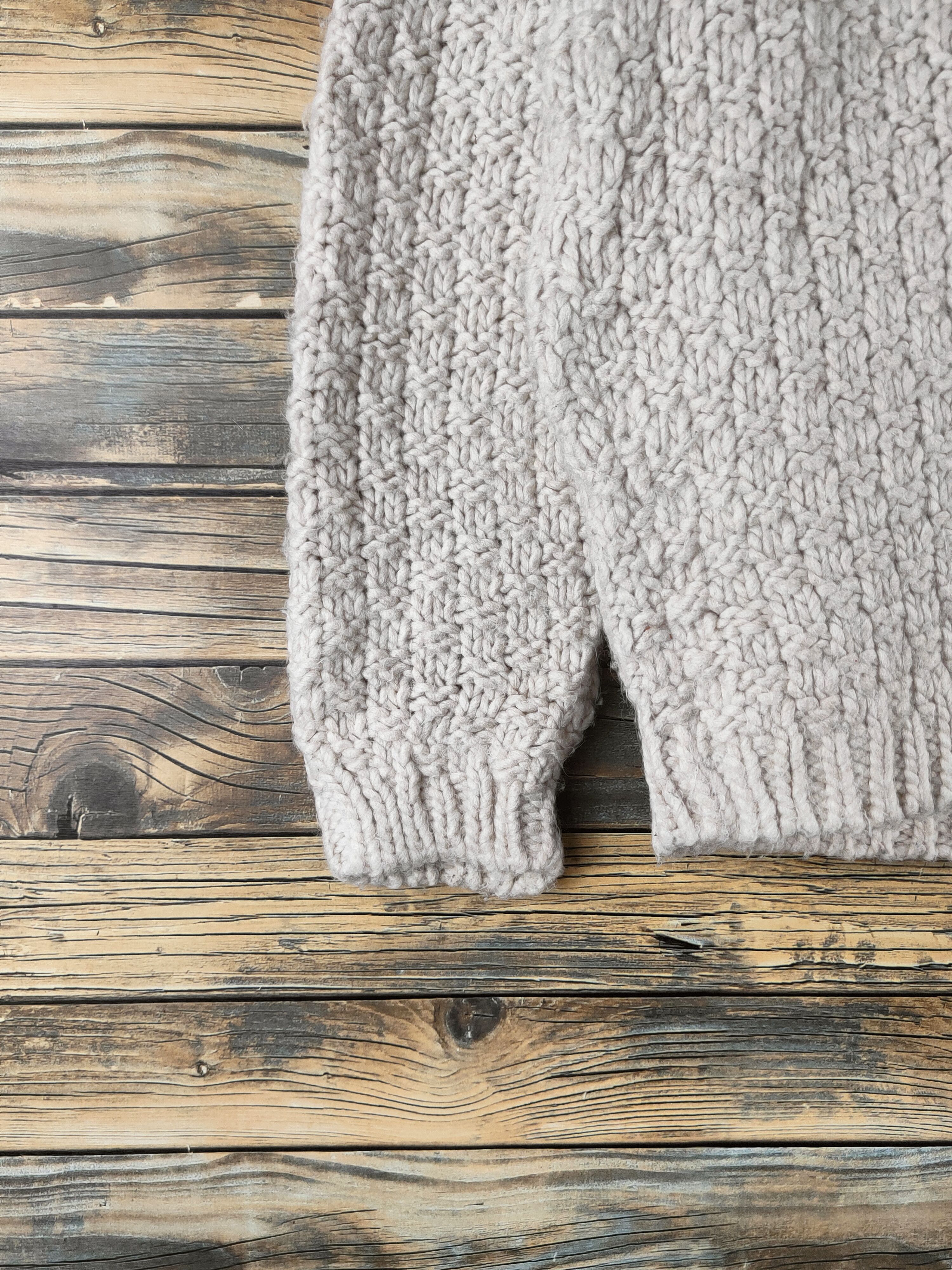 Japanese Brand DL Vintage knit Ivory Knitwear Sweatshirts #46-578 Size M / US 6-8 / IT 42-44 - 4 Thumbnail