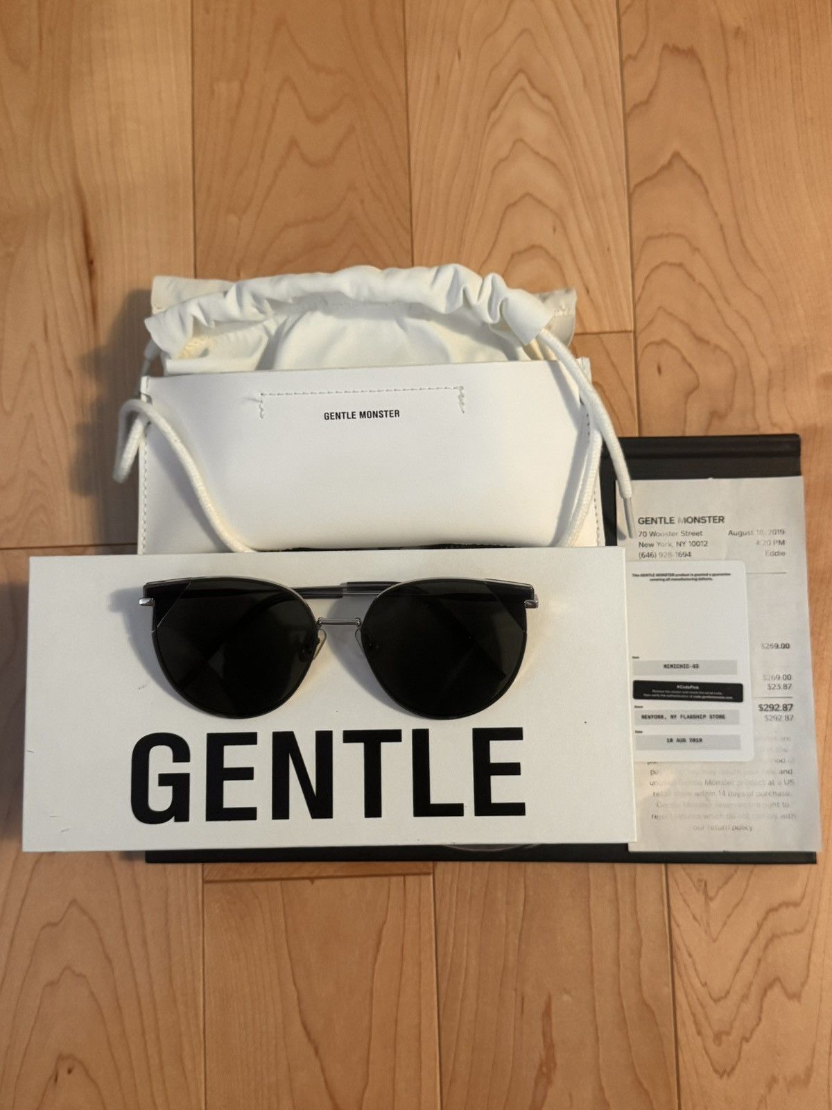 Gentle Monster Mimichic-G2 Discontinued Sunglasses in Black, Men's