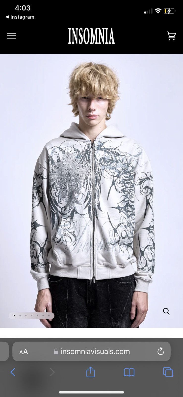 Insomnia Visuals × Japanese Brand Eclipse Oversized Zipup Size US M / EU 48-50 / 2 - 1 Thumbnail
