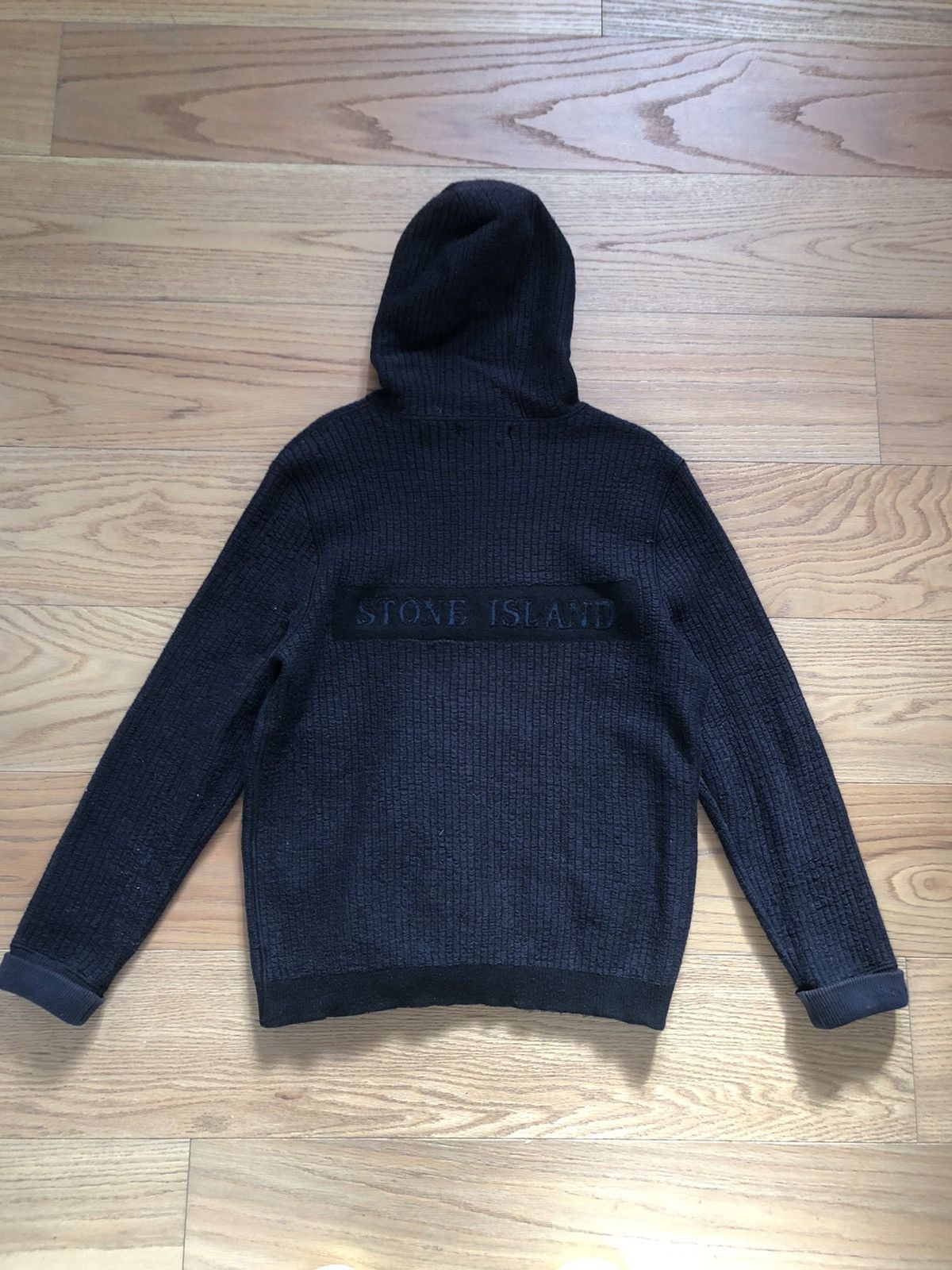 Stone Island × Vintage Stone Island AW04 Knitted Zip-Up Sweater Size US L / EU 52-54 / 3 - 3 Thumbnail