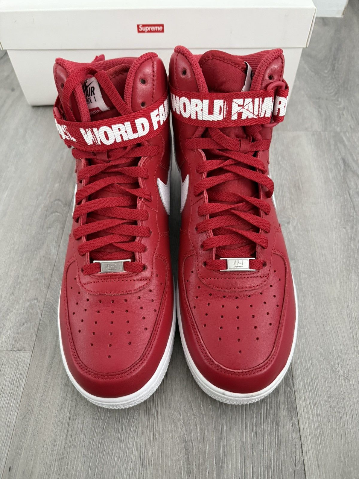 Nike × Supreme Air Forcr 1 High Supreme SP Size US 10 / EU 43 - 4 Thumbnail