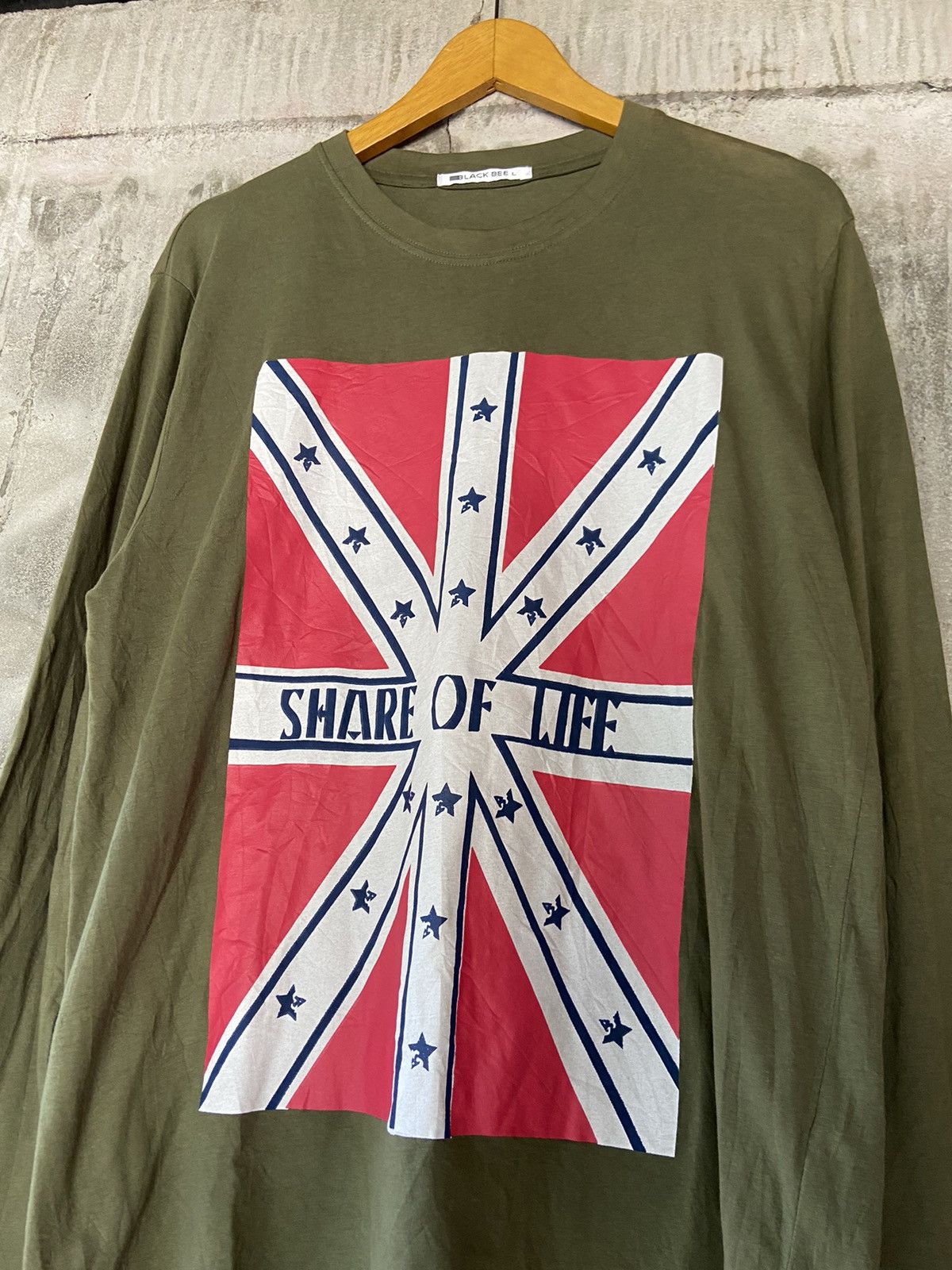 Japanese Brand SHARE OF LIFE BLACK BEE LONG SLEEVE Size US L / EU 52-54 / 3 - 3 Thumbnail