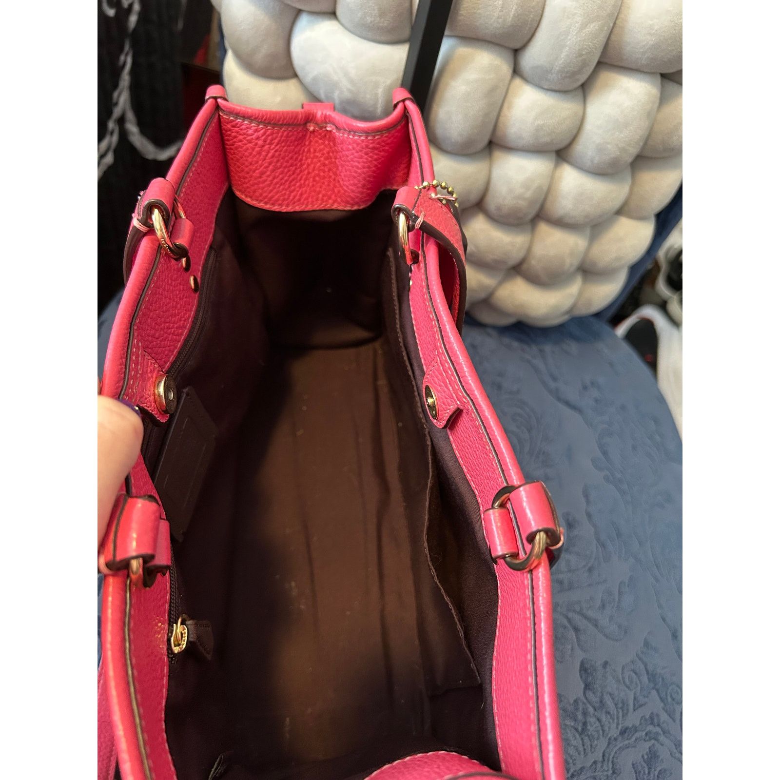 Coach Coach Dempsey Pink Carry-All Bag with Patch Size ONE SIZE - 7 Thumbnail
