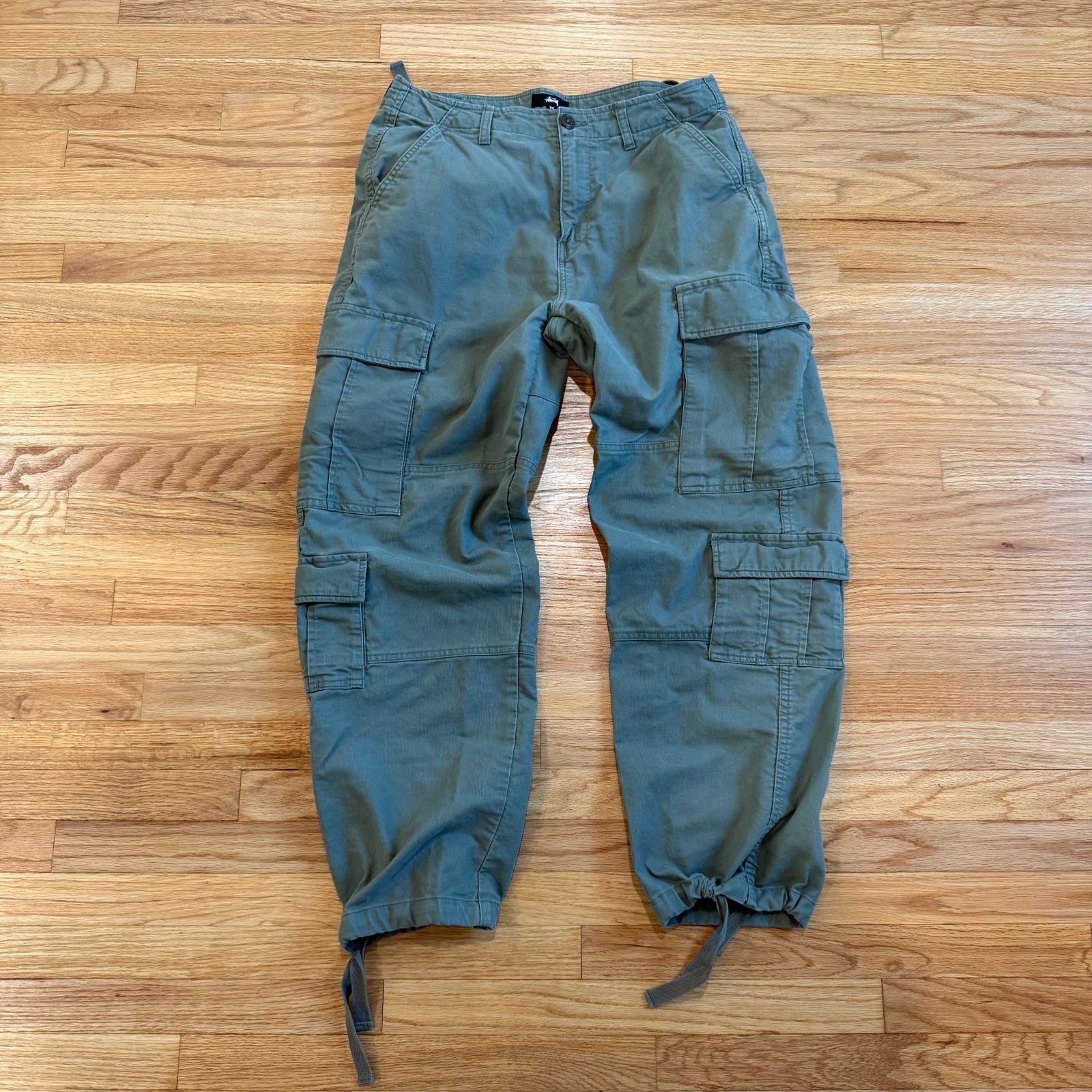 Stussy Stussy Olive Fatigue Surplus Ripstop Cargo Straight Leg Pant Size US 30 / EU 46 - 2 Thumbnail
