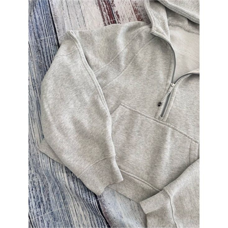 Lululemon Lululemon Cropped Scuba Half Zip Hoodie in Heathered Gray Size M / US 6-8 / IT 42-44 - 5 Thumbnail