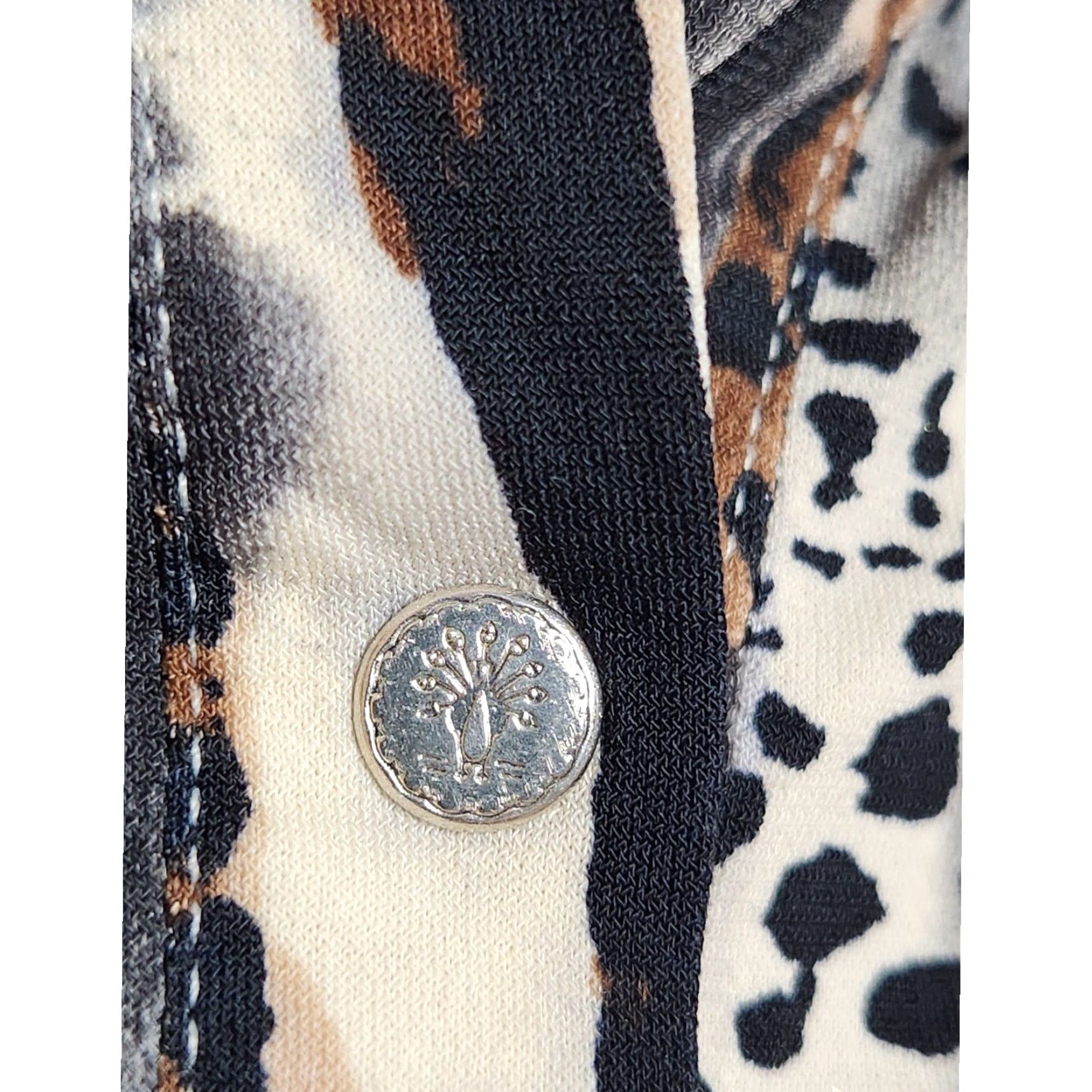 Vintage VINTAGE Animal Print Glitter Sparkle Going Out Summer Shirt Zebra Cheetah Size S / US 4 / IT 40 - 4 Thumbnail