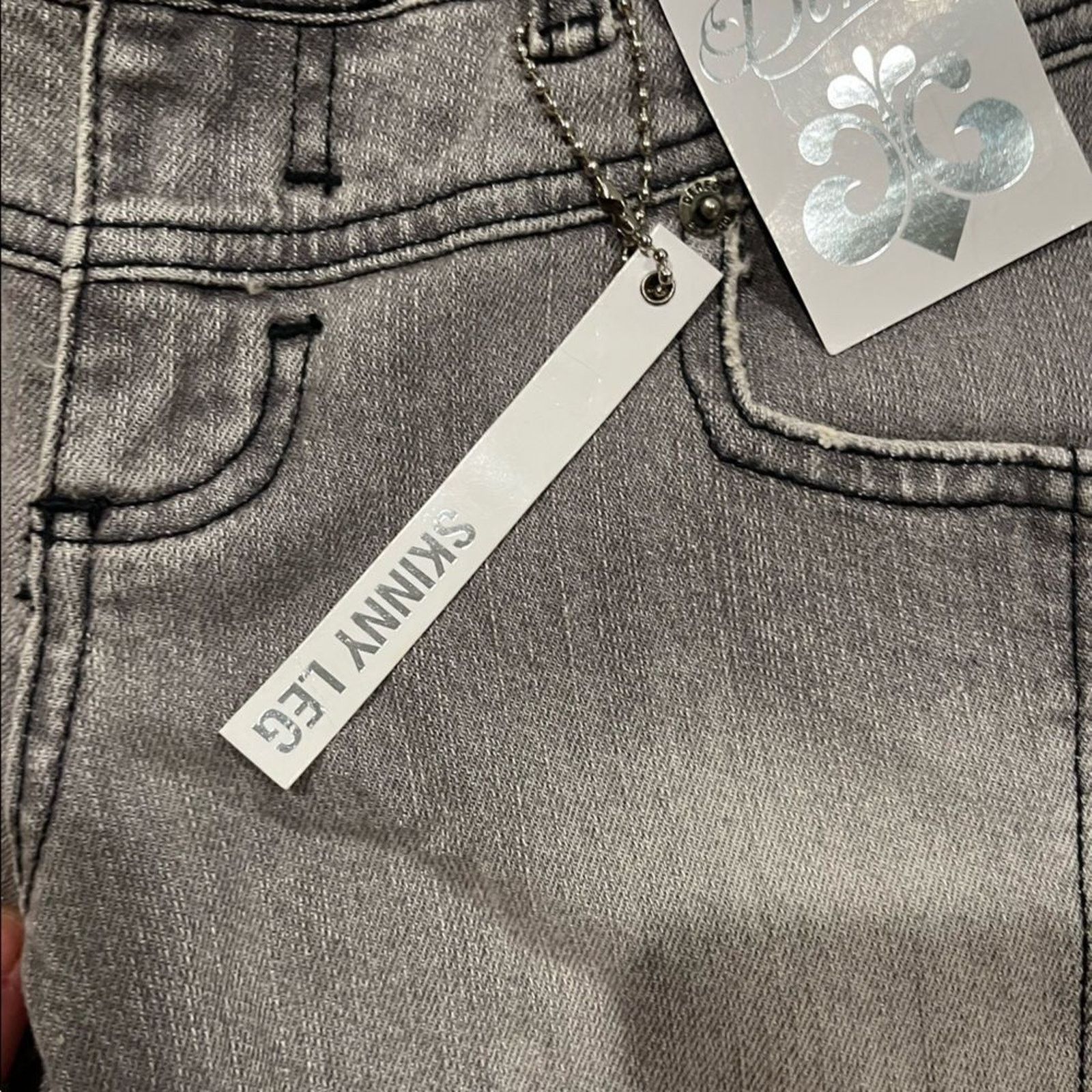 NBDN Nobrandedon NWT House of Deréon Beyoncé Jeans Diva Crest Skinny Size 30" / US 8 / IT 44 - 11 Thumbnail
