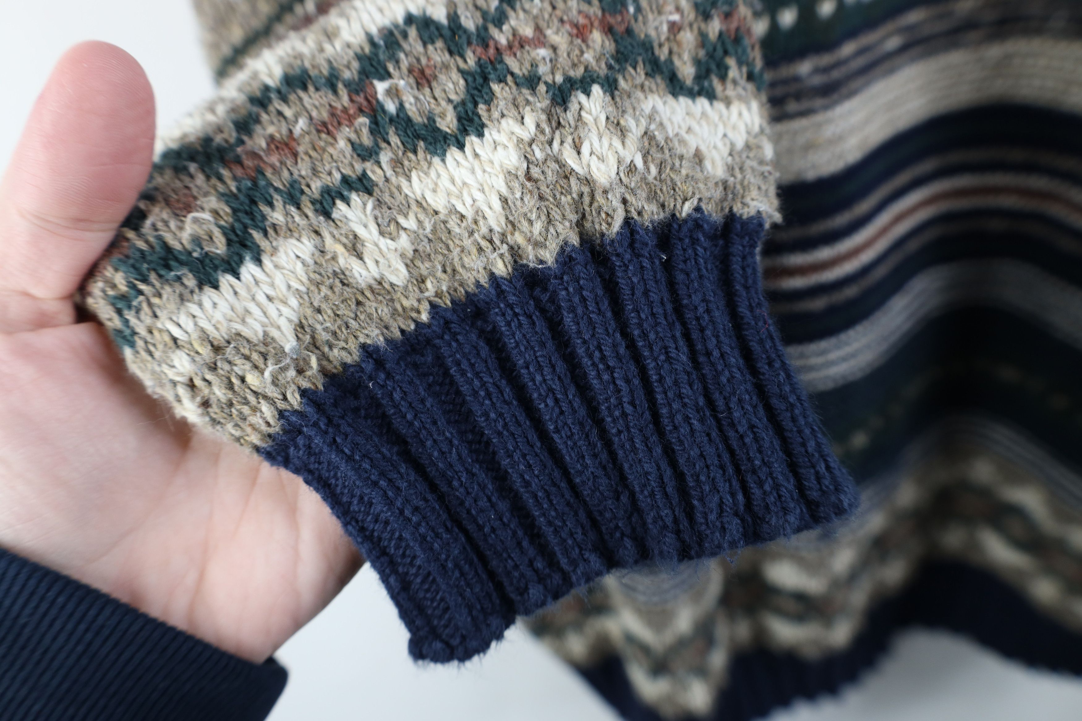 Vintage Vintage 90s Streetwear Fair Isle Knit Crewneck Sweater USA Size US L / EU 52-54 / 3 - 5 Thumbnail