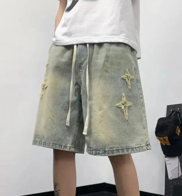 Japanese Brand Distressed Shorts y2k Size US 32 / EU 48 - 3 Thumbnail