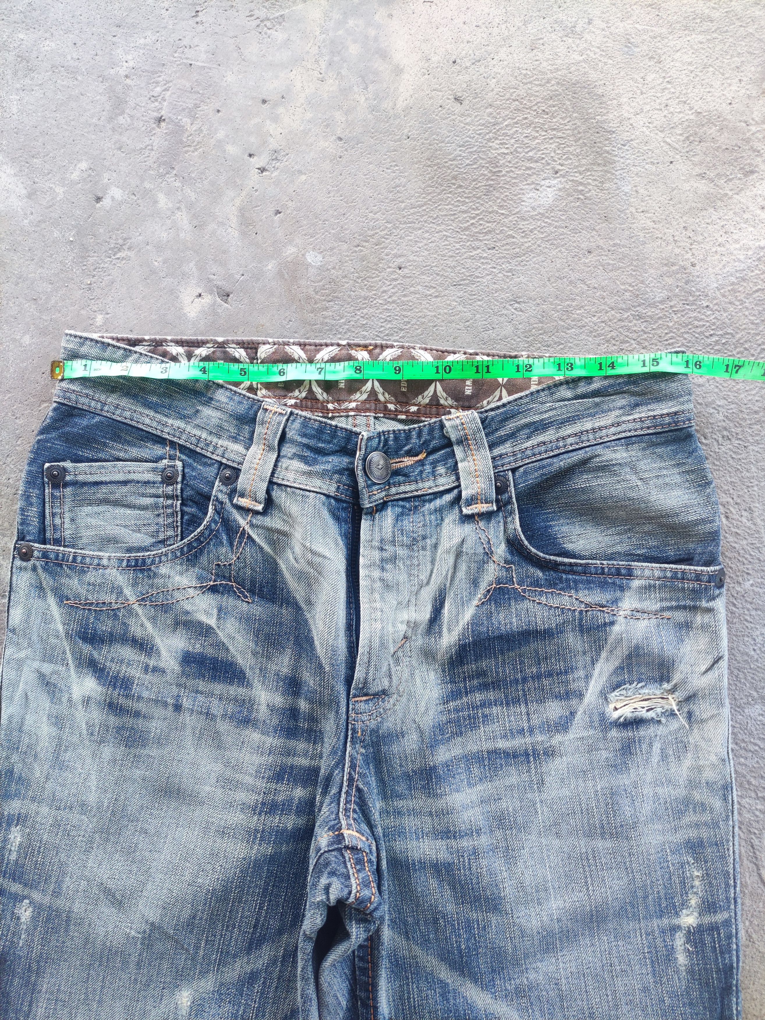 Edwin Vintage Edwin Flare Denim Distress Faded Denim Size US 32 / EU 48 - 6 Thumbnail