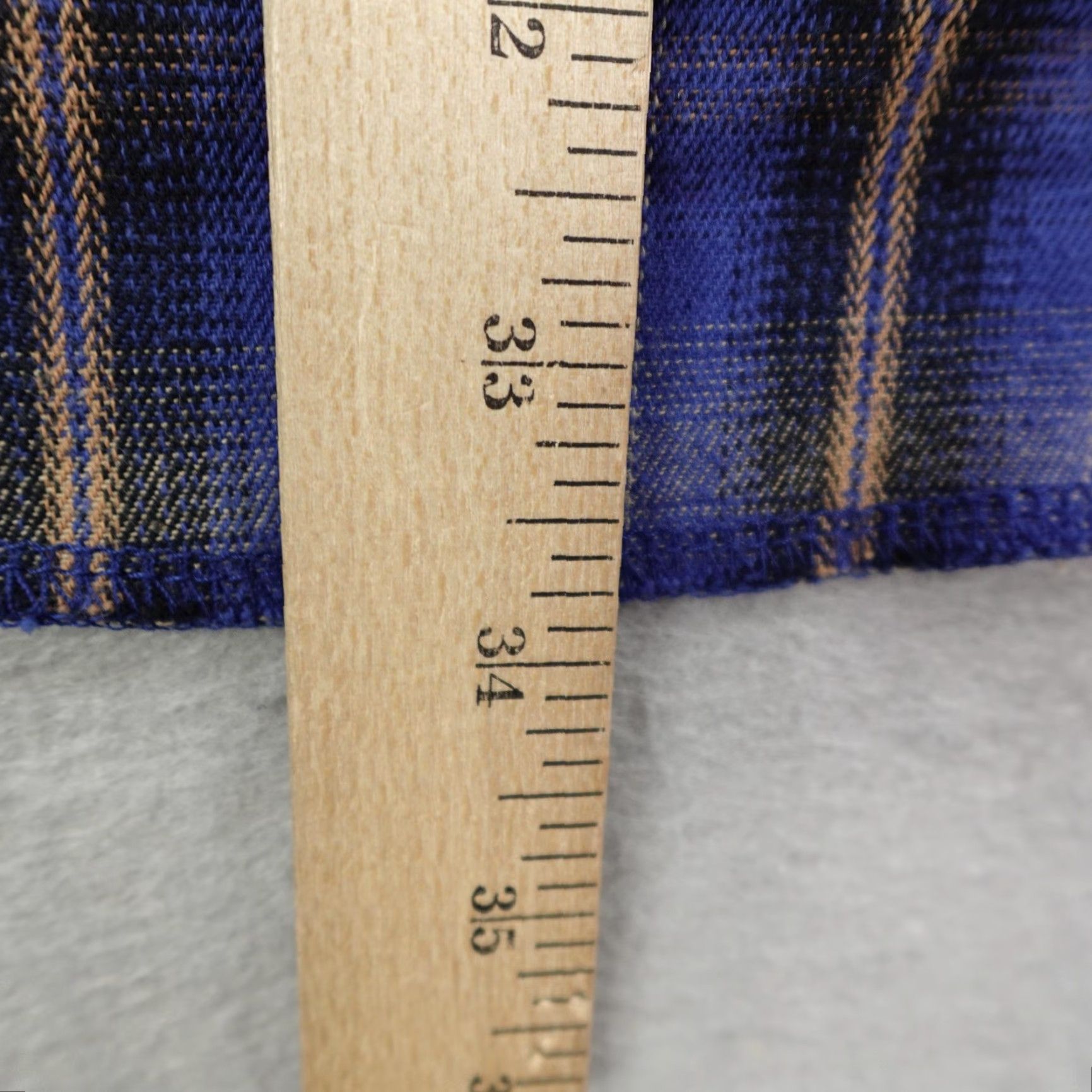 Wrangler Wrangler Shirt Mens XL Tall Blue Plaid Western Pearl Snap Advanced Comfort Twill Size US XL / EU 56 / 4 - 7 Thumbnail