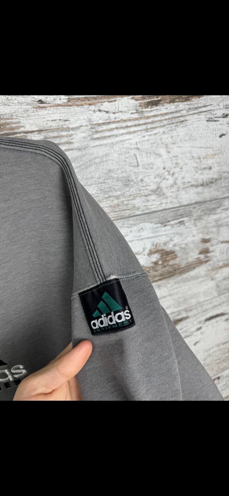 Adidas × Vintage Mens Vintage Adidas Equipment Distressed Sweatshirt Size US M / EU 48-50 / 2 - 14 Thumbnail