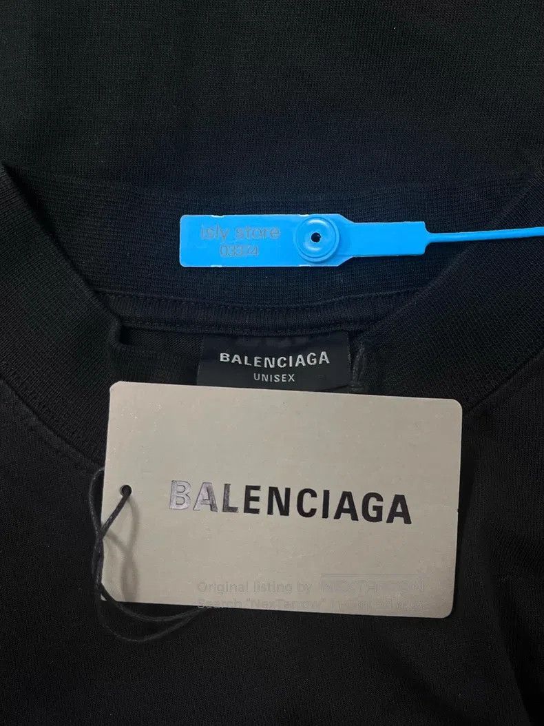 Balenciaga Balenciaga Logo Letter Print Round Neck Short Sleeve Size US XS / EU 42 / 0 - 5 Thumbnail