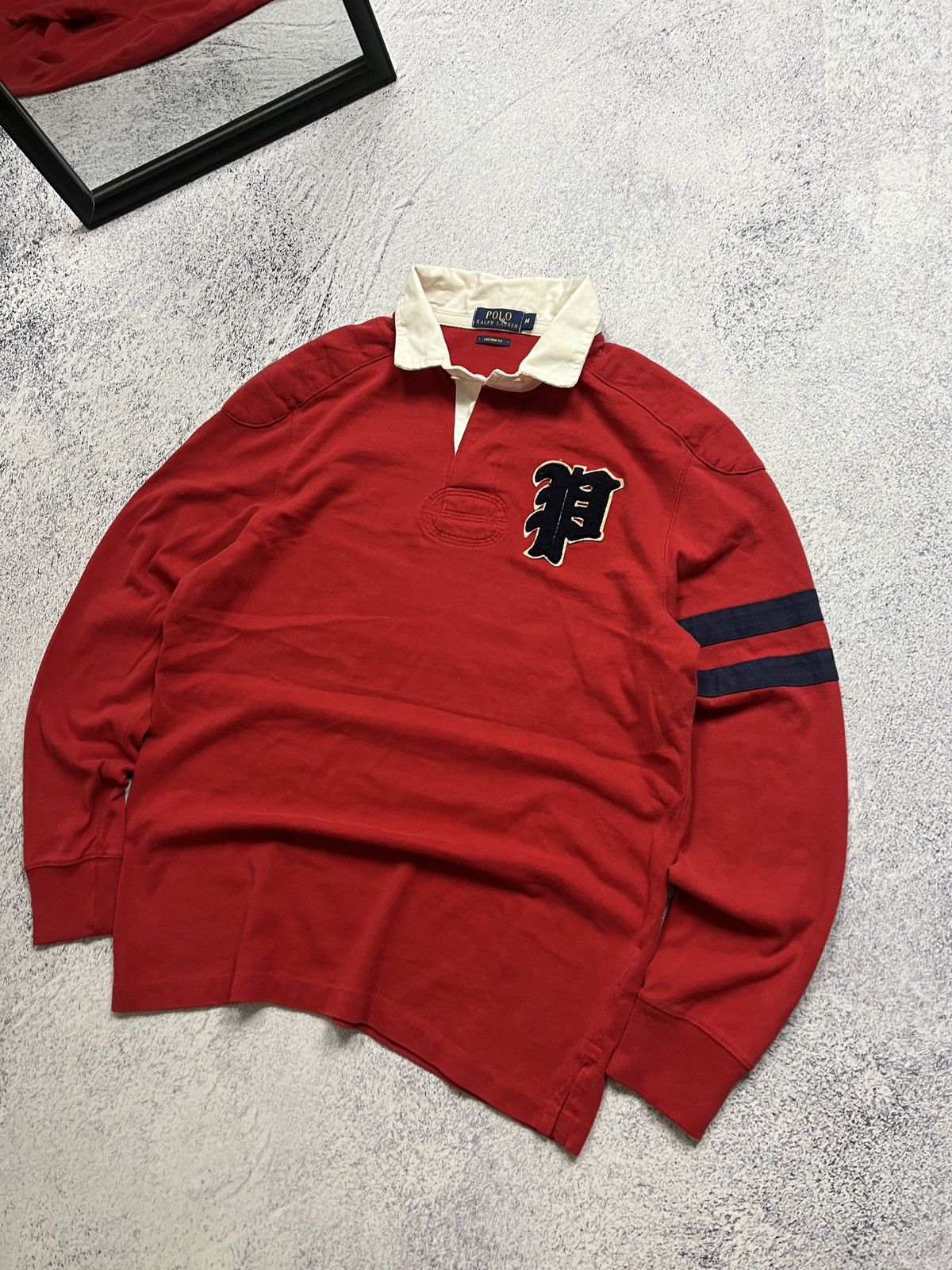 Polo Ralph Lauren Vintage Polo Ralph Lauren Rugby Shirt #67 Big Logo Y2k Size US M / EU 48-50 / 2 - 4 Thumbnail