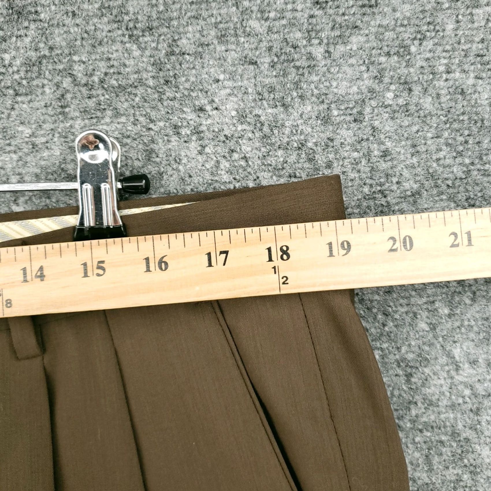 Vintage Zignone Pants Mens 38x30 Gray Chino Pleated Front Straight Leg Wool Trouser Jeans? Size US 38 / EU 54 - 7 Thumbnail
