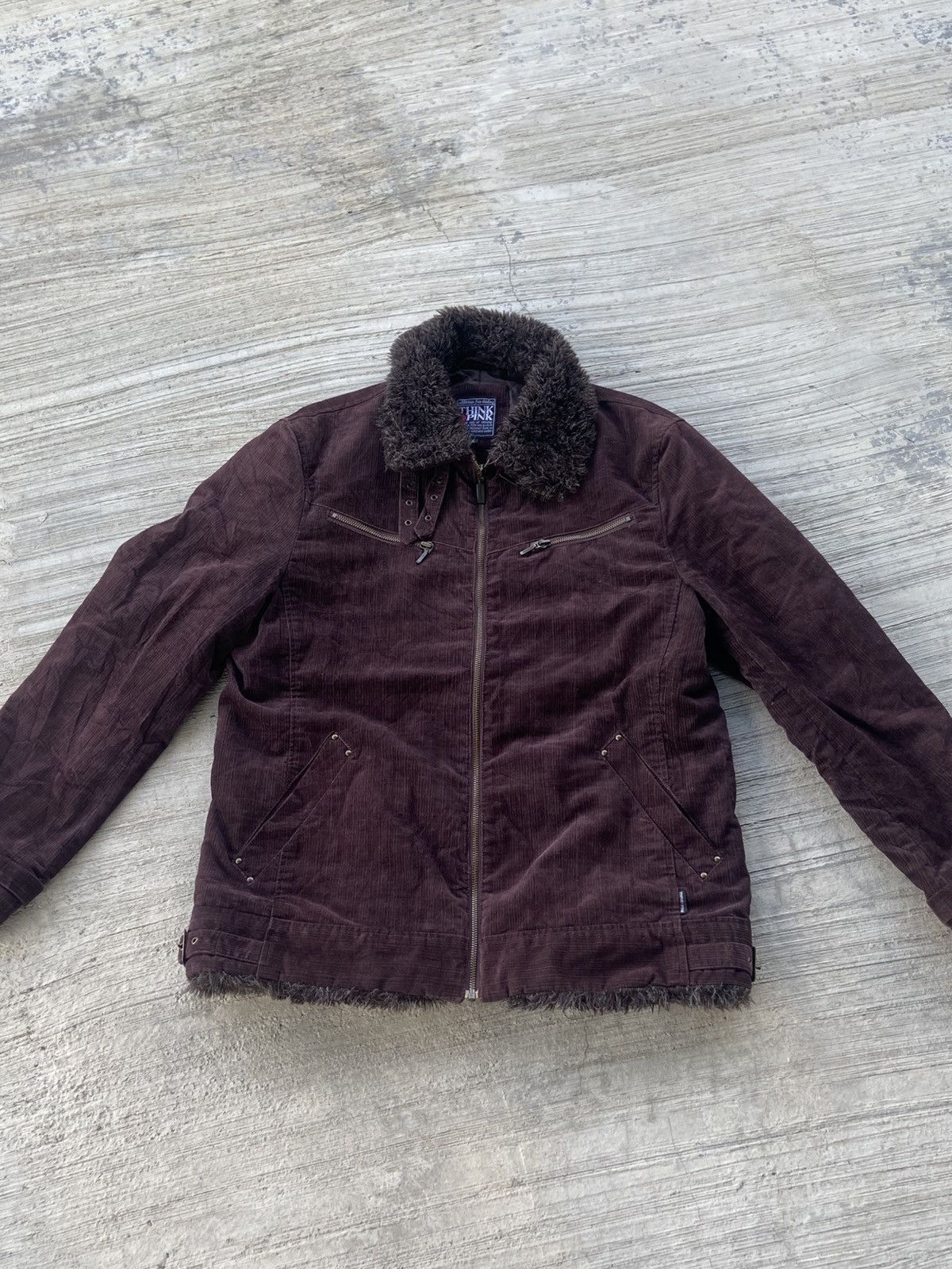 If Six Was Nine Vintage Think Pink Faux Fur Collar Jacket – XL Size US M / EU 48-50 / 2 - 3 Thumbnail