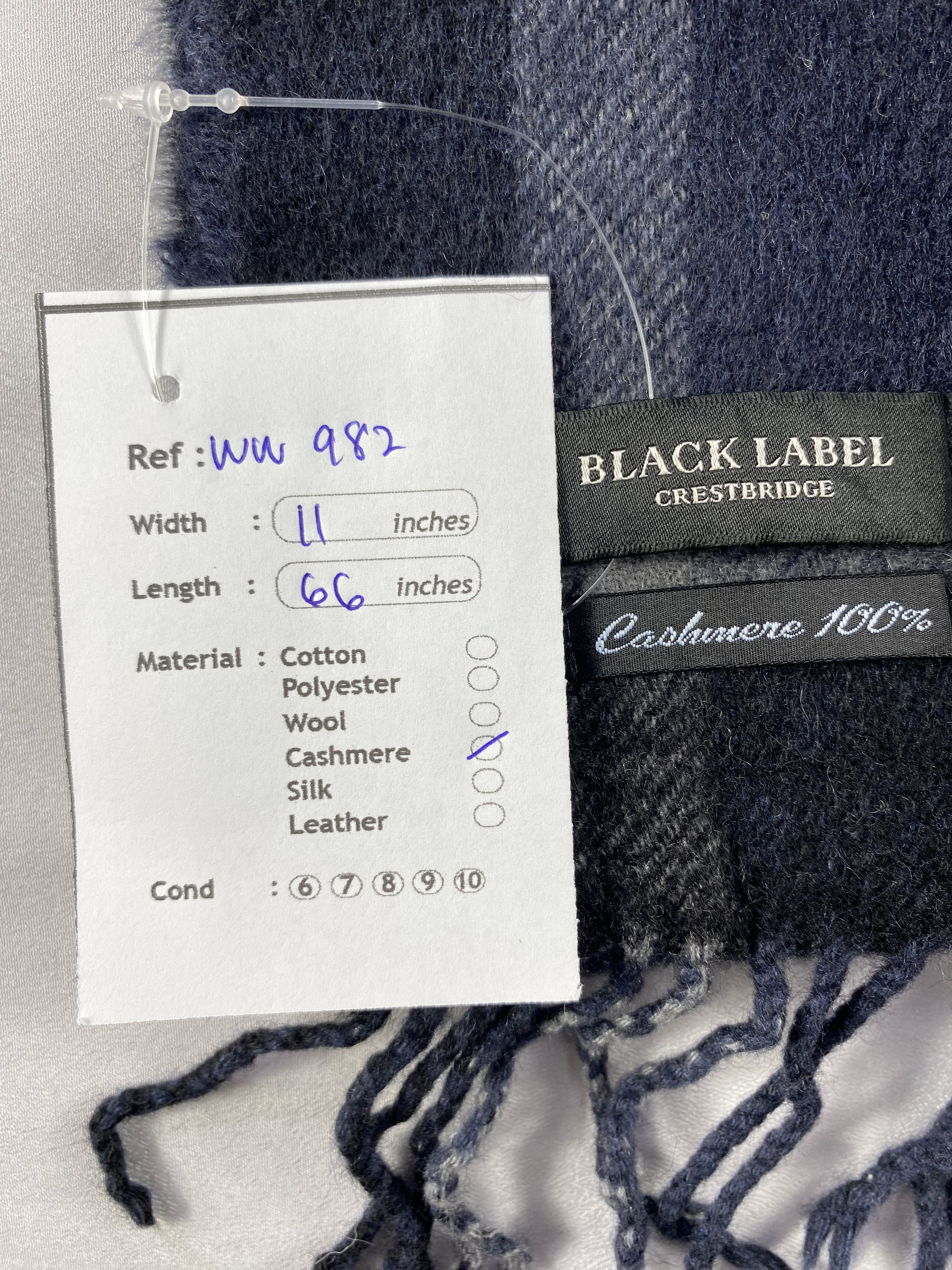 Black Label × Vintage Black Label Scarf / Muffler / Neckwear Size ONE SIZE - 6 Thumbnail