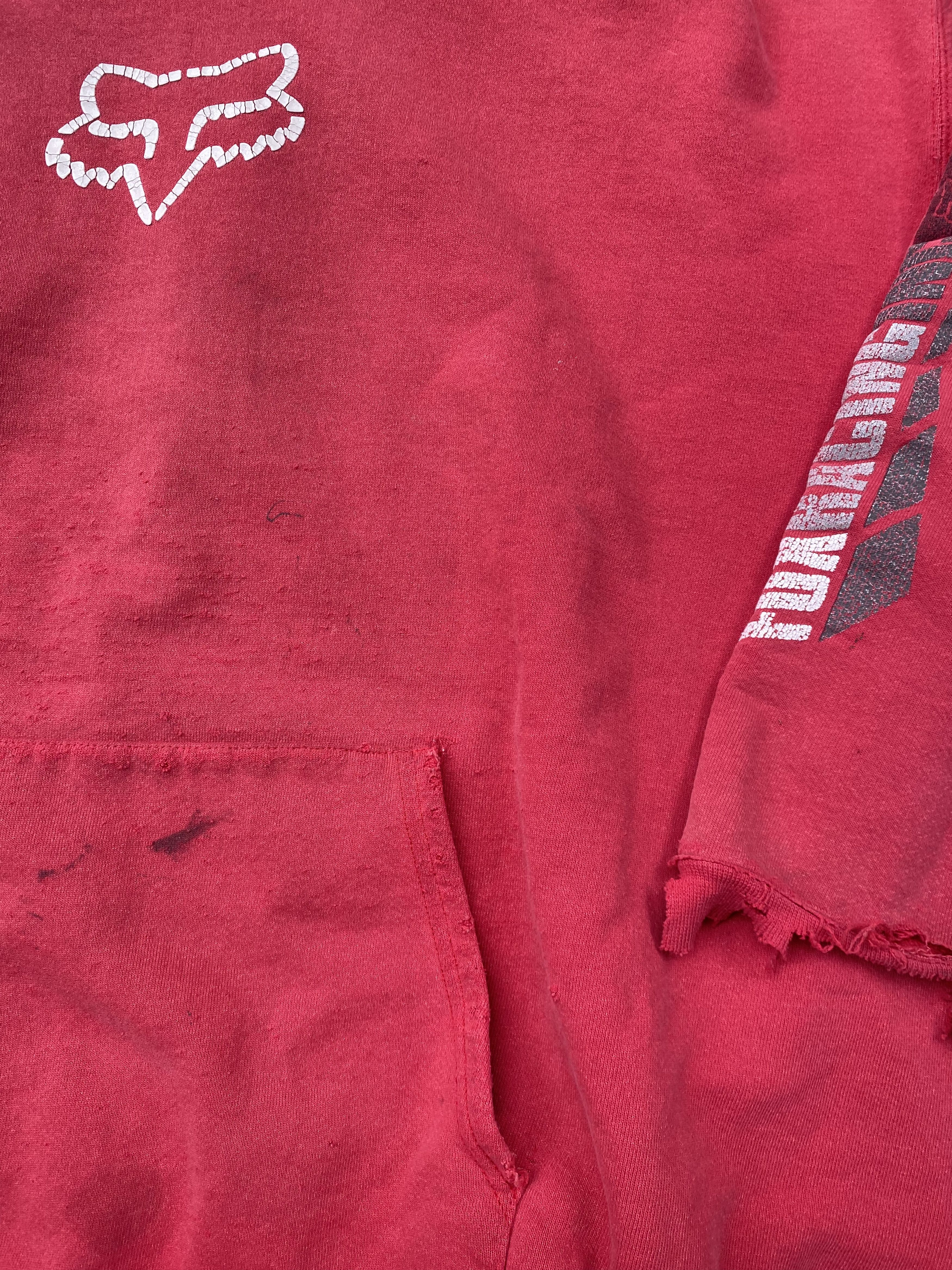 Fox Racing × Vintage Vintage Faded Fox Racing Hoodie Size US XXL / EU 58 / 5 - 2 Thumbnail