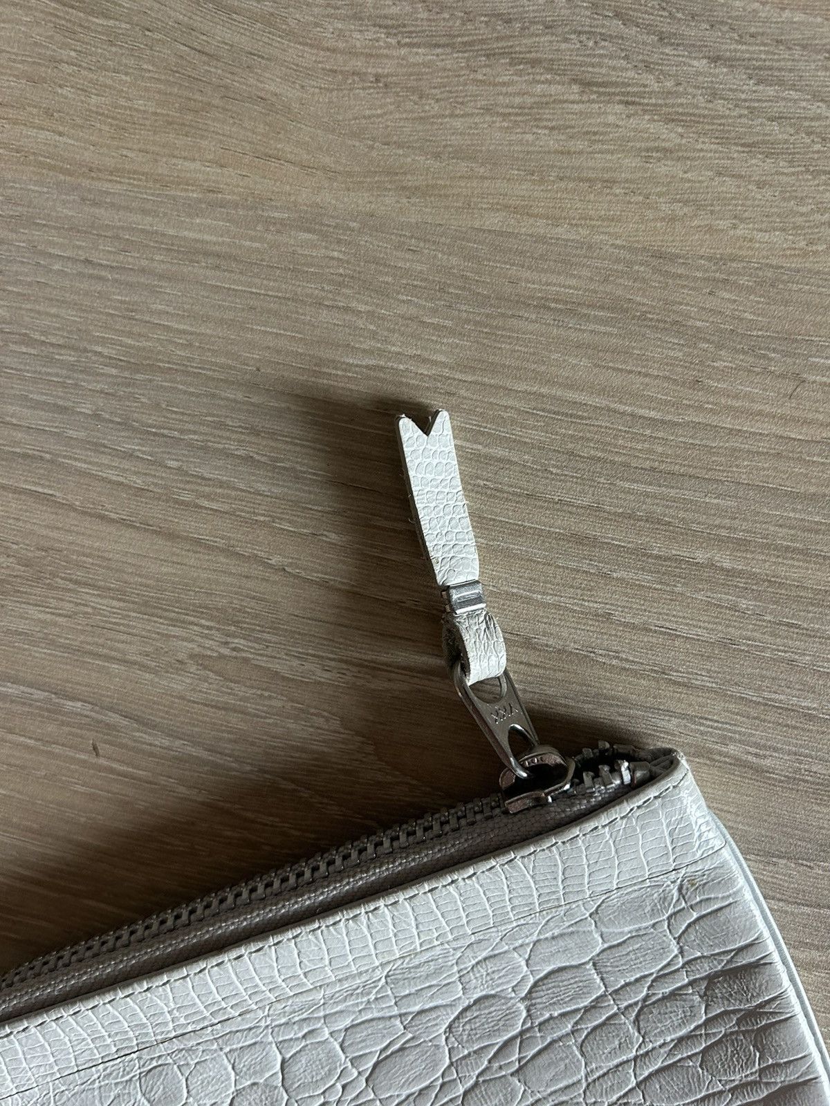 Comme des Garcons White Snakeskin Leather Wallet Size ONE SIZE - 3 Thumbnail