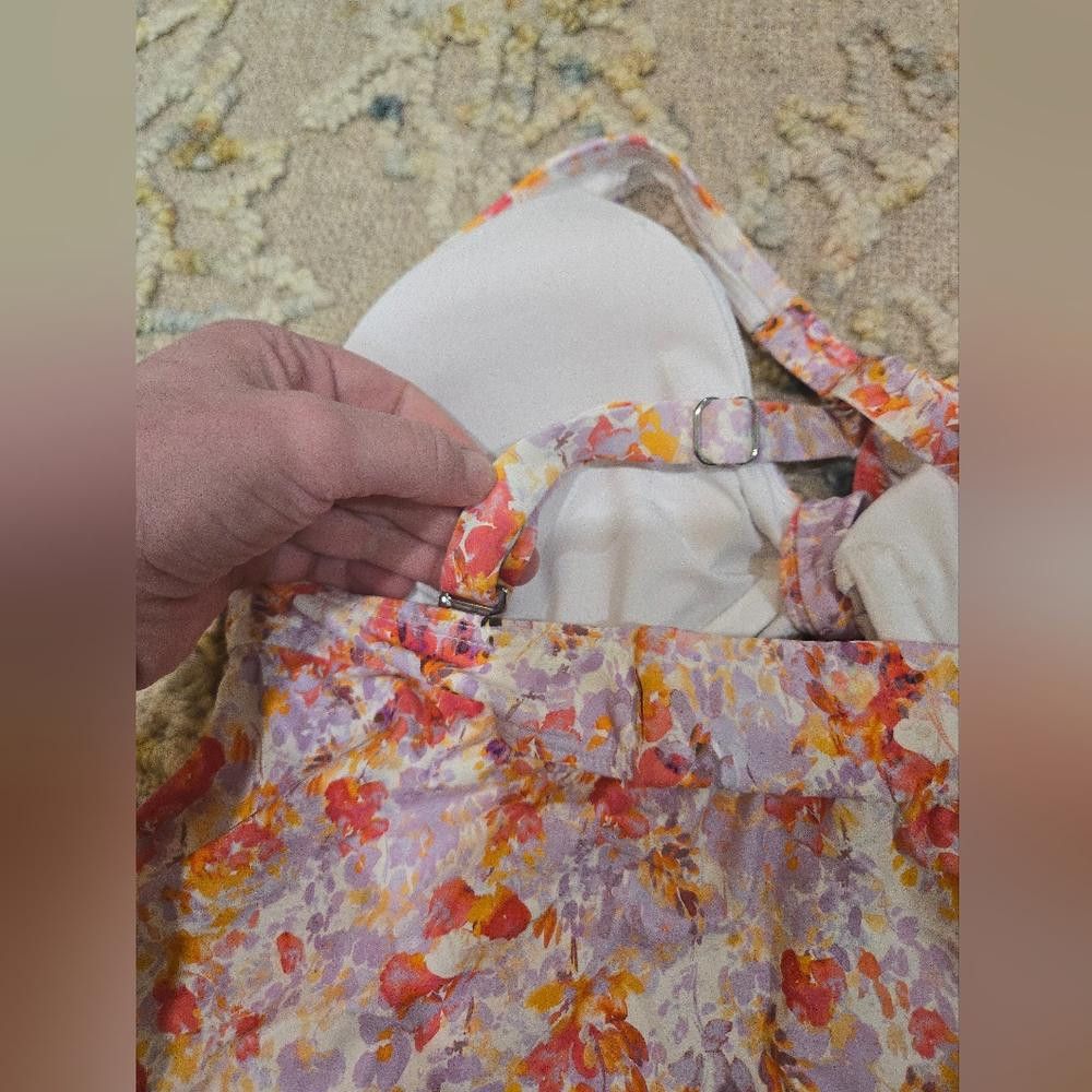 Other Birdsong Tie Front Underwire Tankini Top 32G Size ONE SIZE - 7 Thumbnail