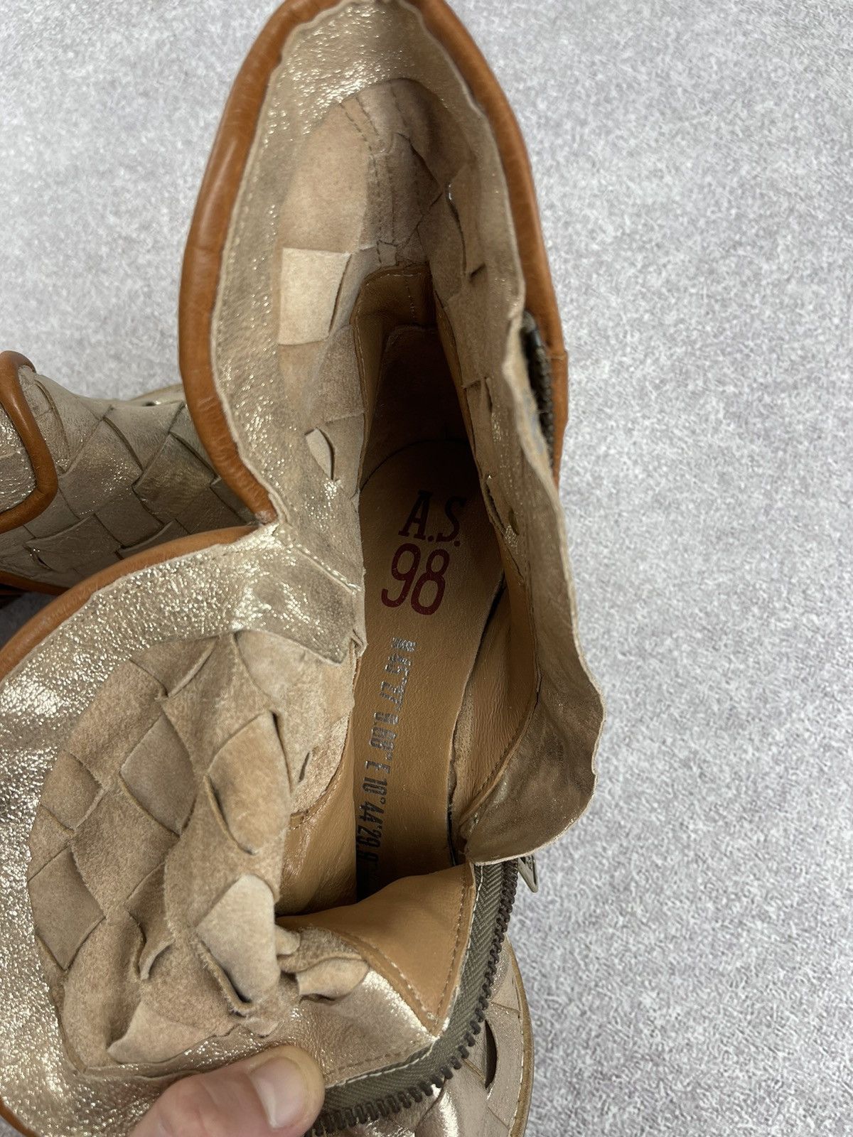 A.S.98 A.S. 98 Airstep Western Ancle Biker Boots Gold Size 38 Size US 8 / IT 38 - 10 Thumbnail