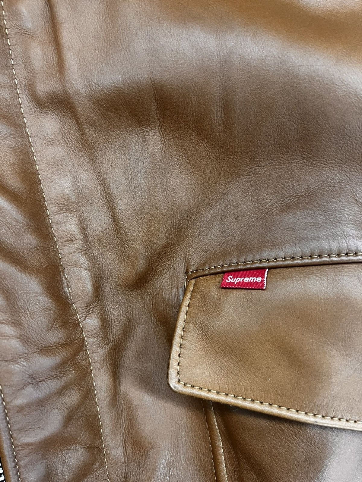 Supreme SUPREME x SCHOTT RARE BROWN LEATHER JACKET Size US L / EU 52-54 / 3 - 7 Thumbnail