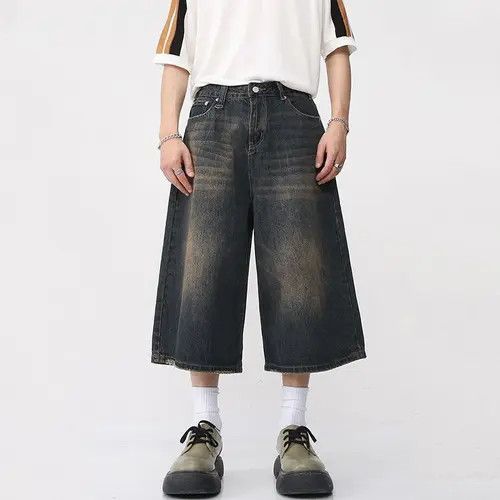 VIBE Wide Leg Knee Length Shorts Size US 30 / EU 46 - 4 Thumbnail