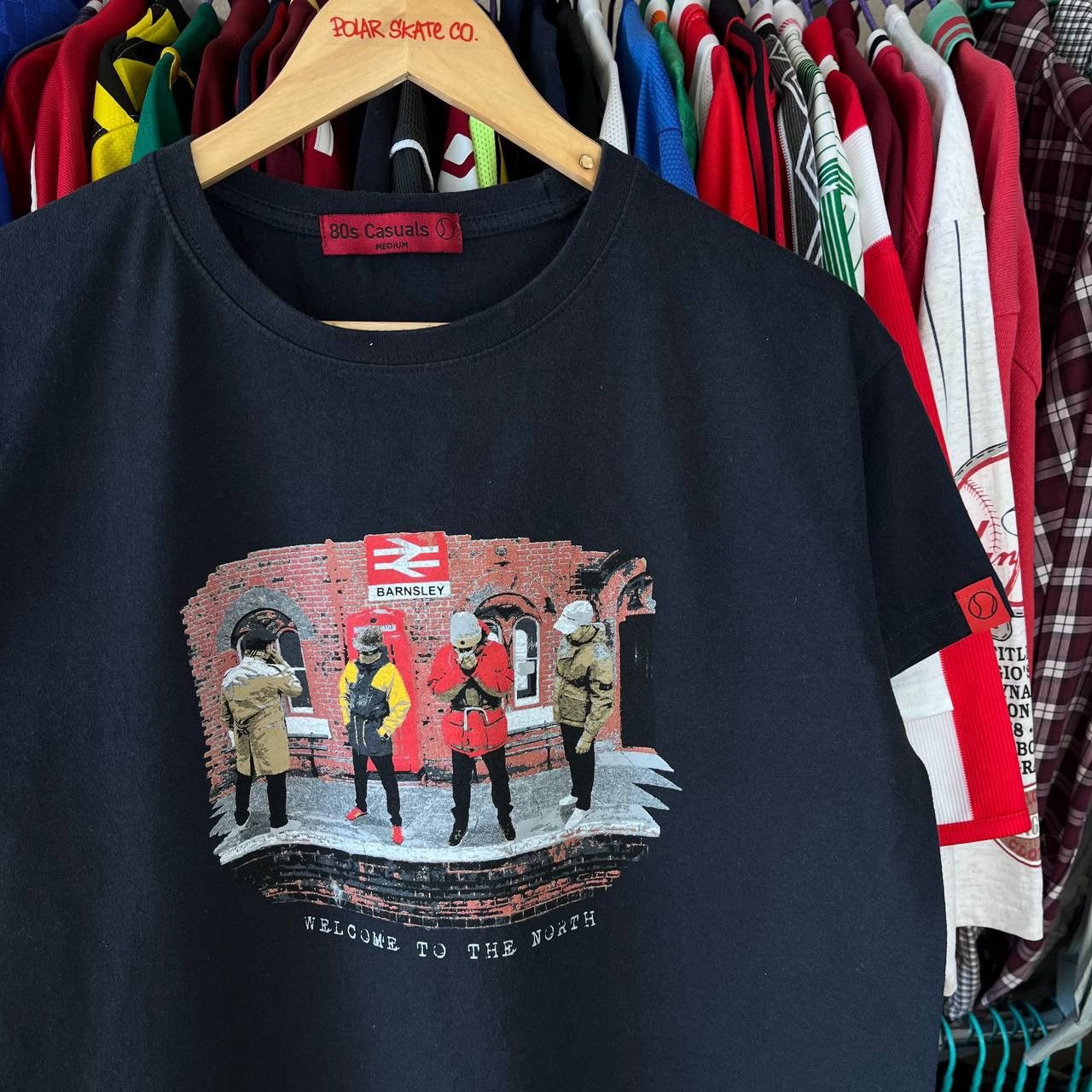 Other × Vintage 80s Casuals T Shirt Football Fans Barnsley Street Hooligans Size US M / EU 48-50 / 2 - 3 Thumbnail