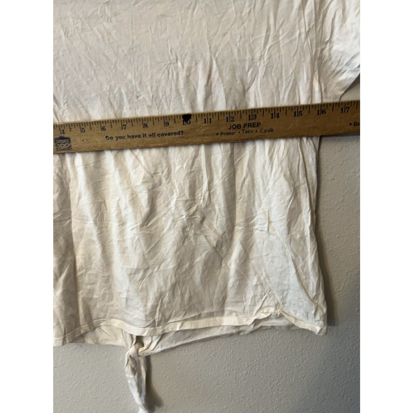 American Eagle Outfitters VINTAGE American Eagle Shirt Tie-Front Striped T-Shirt Women Juniors S White Casual Tee Size S / US 4 / IT 40 - 5 Thumbnail