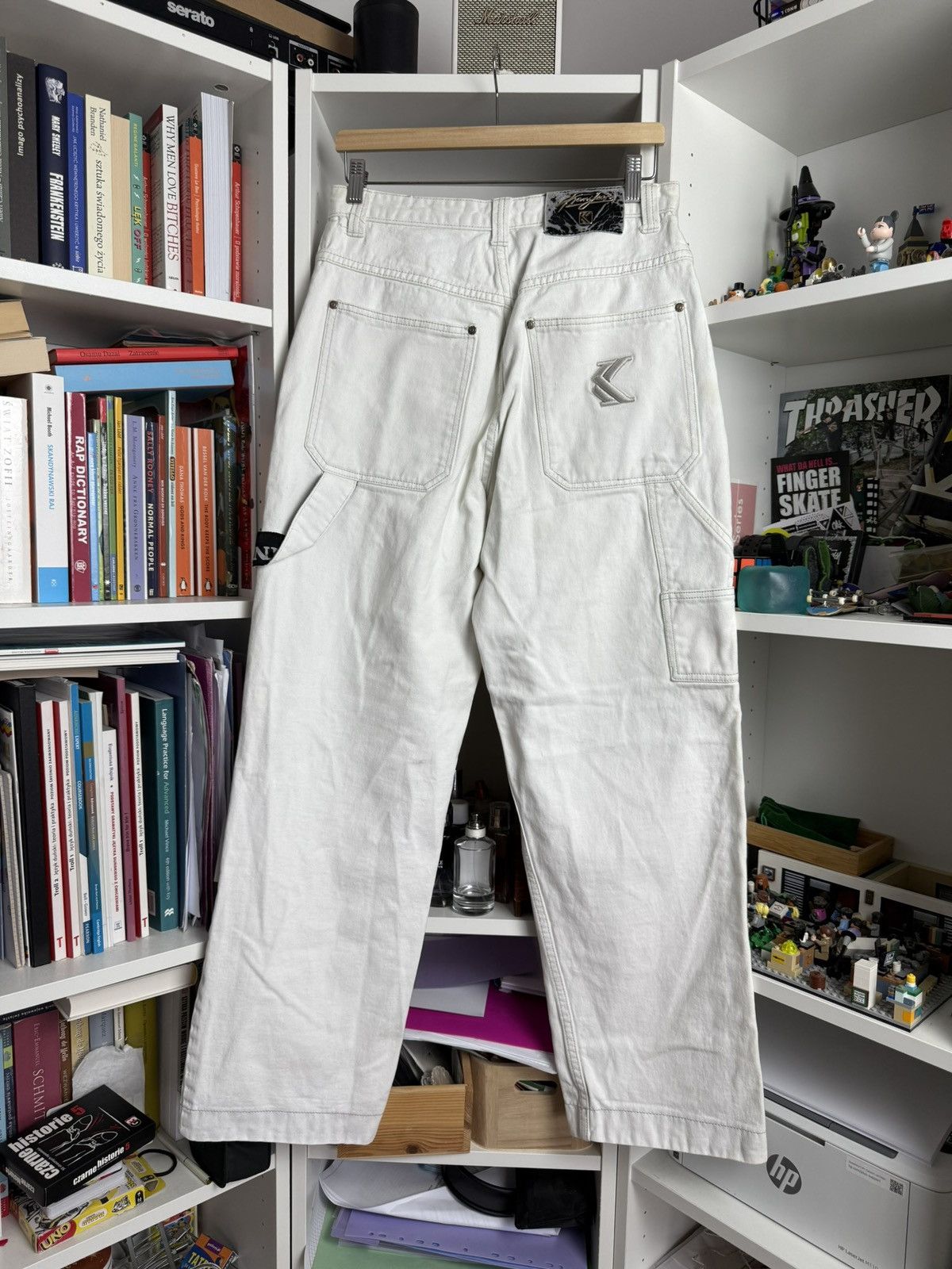 Karl Kani × Vintage Vintage 90s karl Kani baggy carpenter denim pants 32x32 skate Size US 32 / EU 48 - 1 Thumbnail