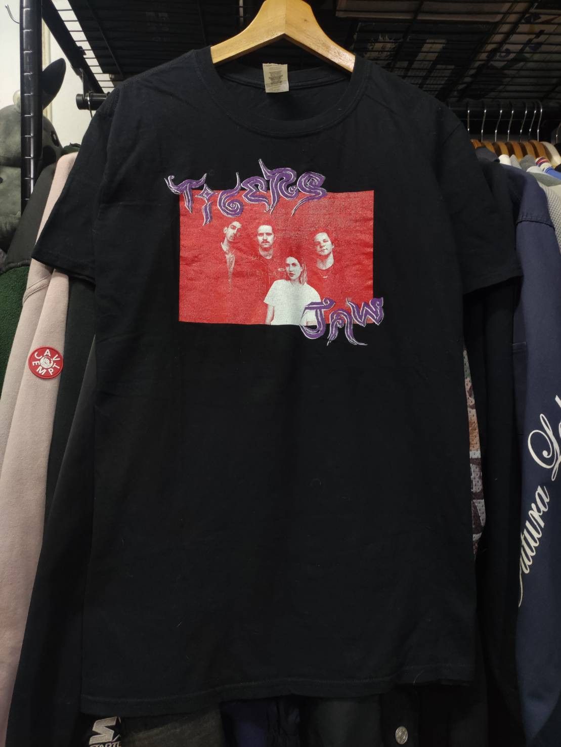 Band Tees Rare! Tigers Jaw Band UK Tour Promo T-Shirt Size US L / EU 52-54 / 3 - 3 Thumbnail