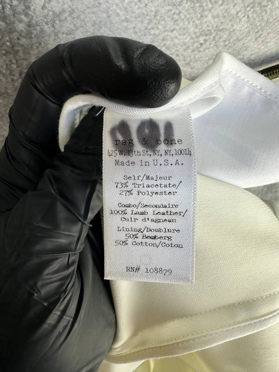 Rag & Bone Rag & Bone White Tuxedo Blazer Jacket Leather Shawl Collar Size S / US 4 / IT 40 - 14 Thumbnail