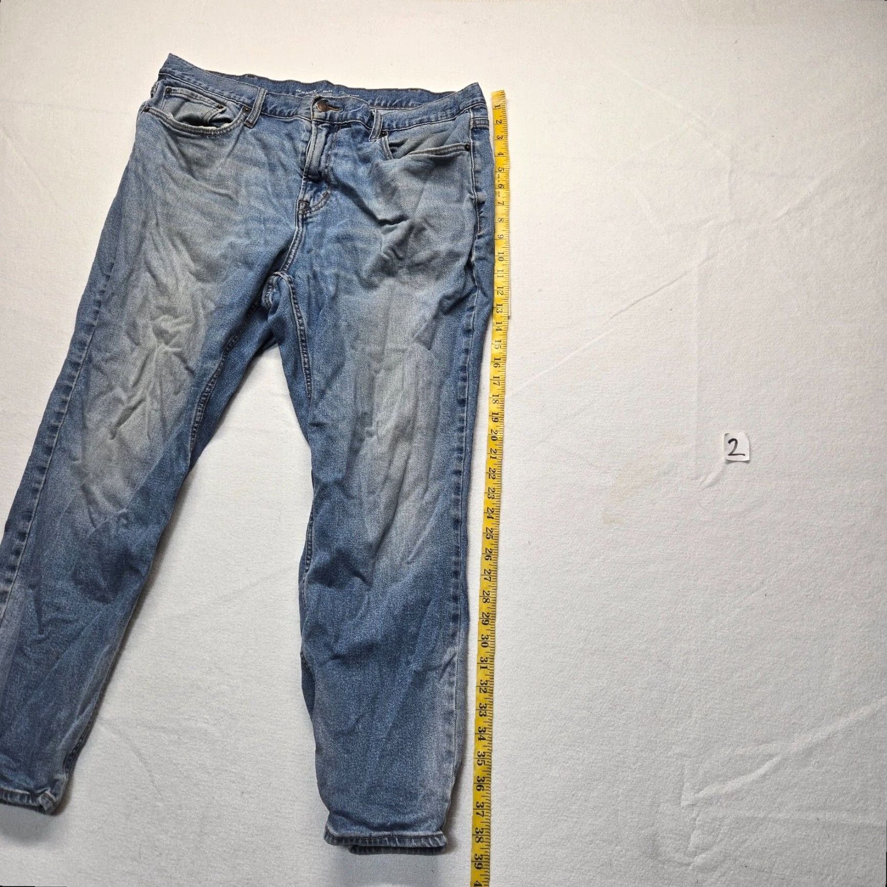 Old Navy VINTAGE Old Navy Men's Jeans Tapered Fit Athletic Wash Medium Size 38 x 30 Blue Size US 38 / EU 54 - 7 Thumbnail