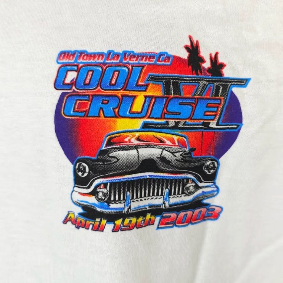Anvil VINTAGE Anvil Car Show T Shirt Mens XL White Y2K 03 Cool Cruise Old Town La Verne NEW Size US XL / EU 56 / 4 - 3 Thumbnail