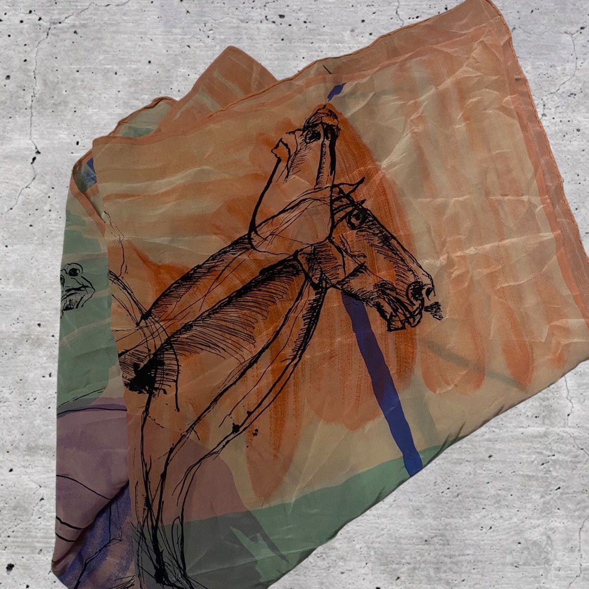 Other Vintage Bruno Cacciani Silk Scarf Size ONE SIZE - 1 Thumbnail