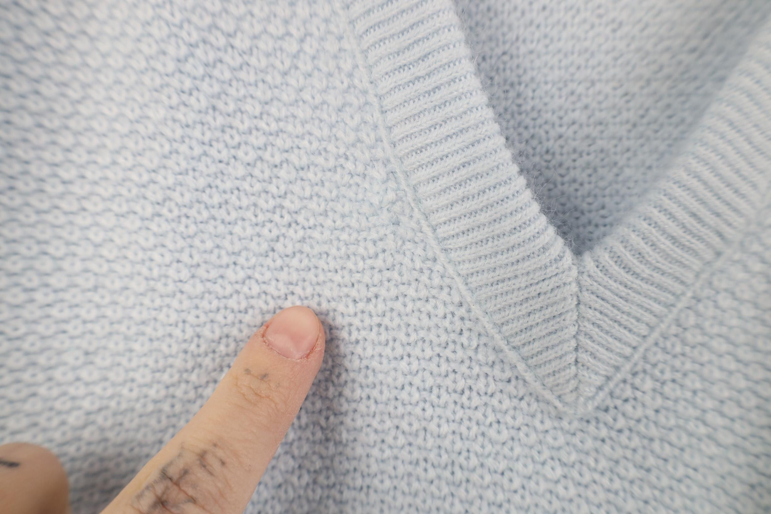Christian Dior Monsieur Vintage 90s Christian Dior Thermal Sweater Carolina Blue USA Size US XL / EU 56 / 4 - 5 Thumbnail