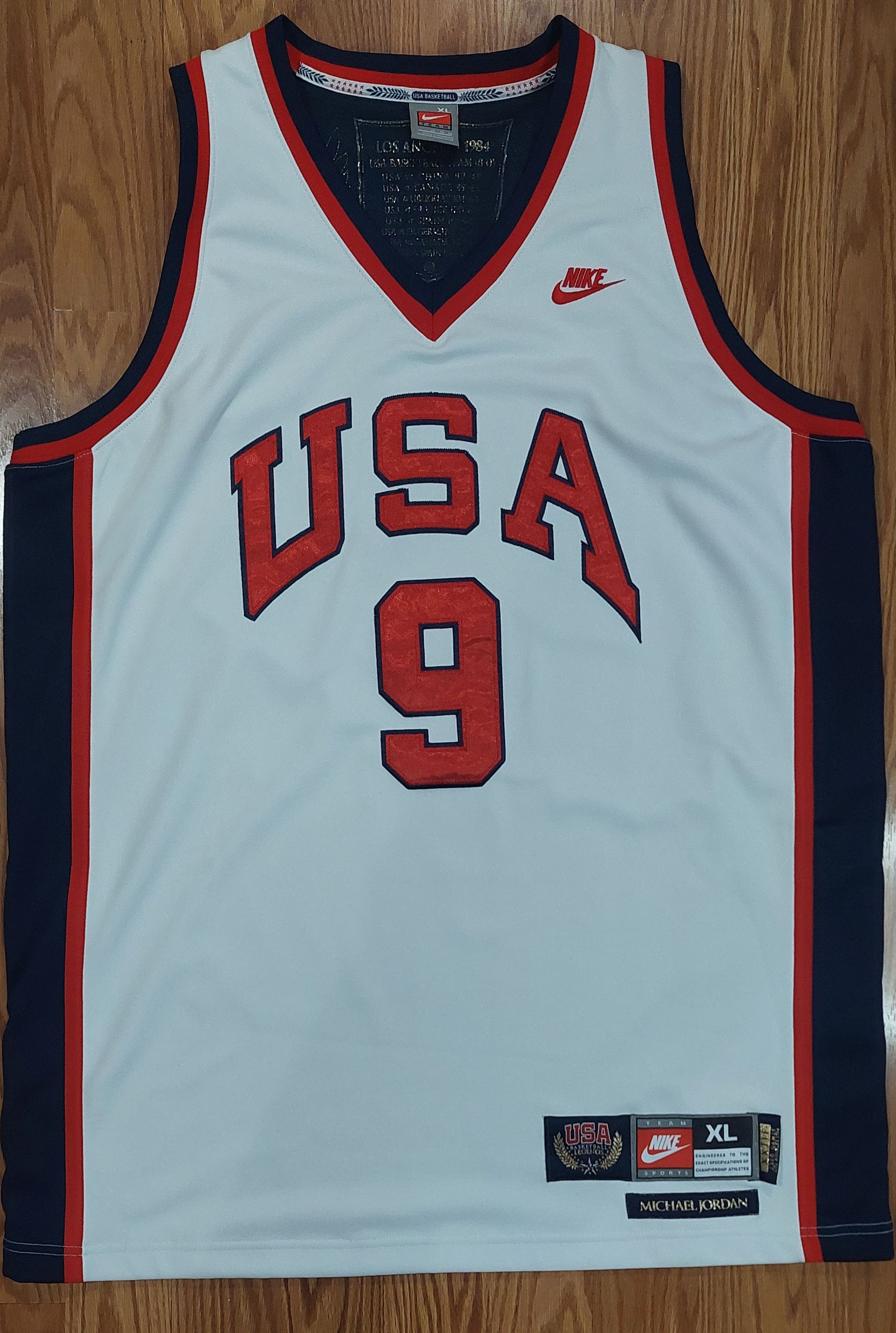 Nike Authentic 1984 Team U.S.A. Michael Jordan Nike NBA Jersey Size US XL / EU 56 / 4 - 1 Thumbnail