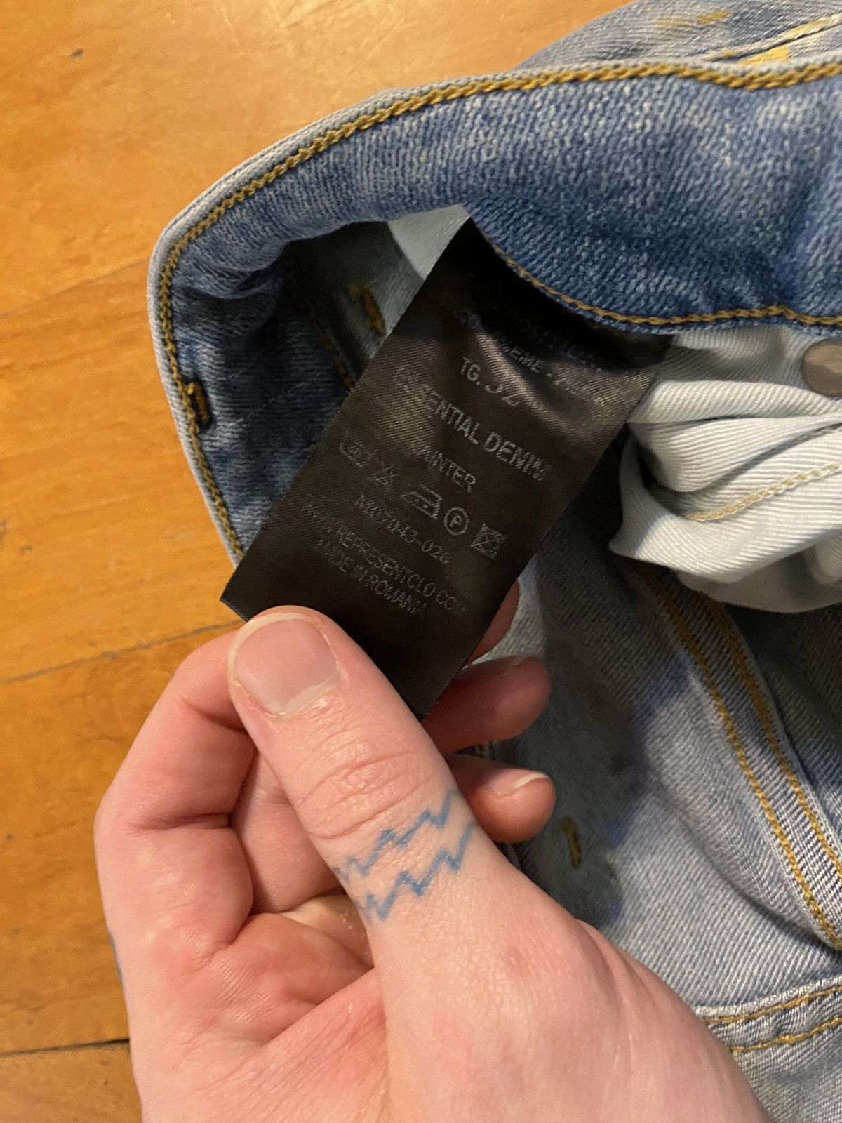 Represent Clo. represent paint splatter black skinnies Size US 32 / EU 48 - 4 Thumbnail