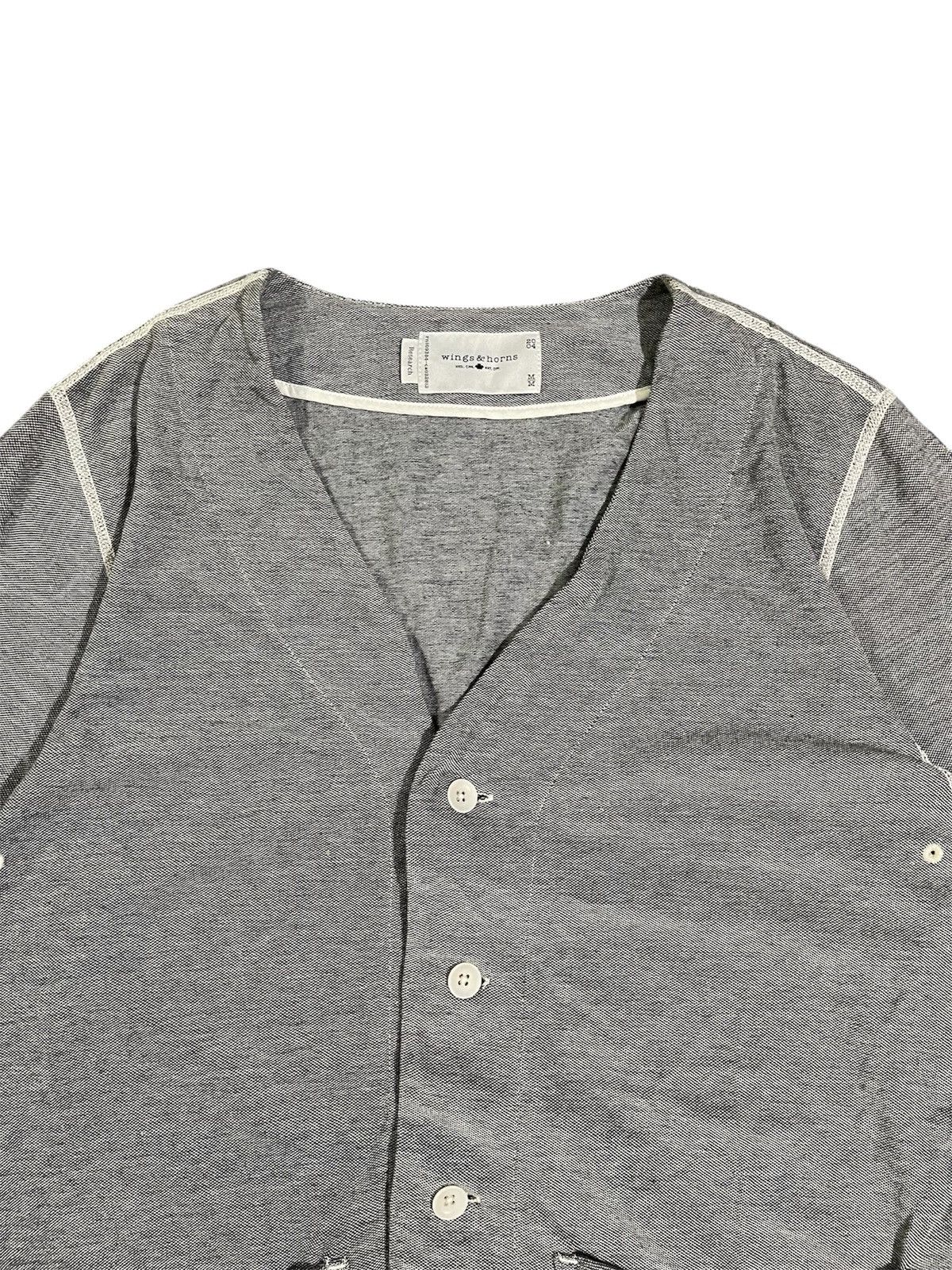 Wings + Horns Wing + Horns Grey Research Cardigan Size US M / EU 48-50 / 2 - 5 Thumbnail