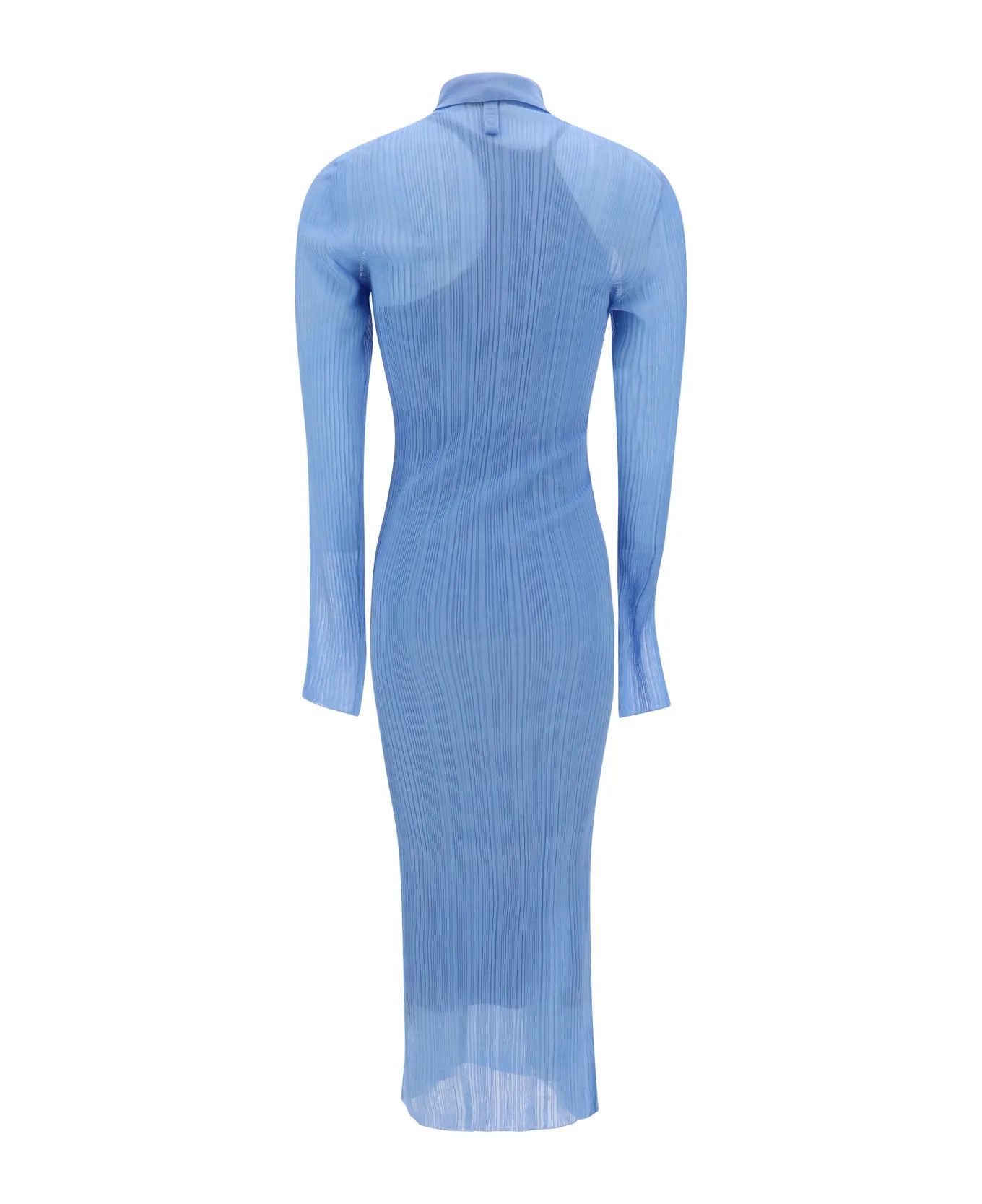 Fendi o1s1wg110426 Dress in Light Blue Size M / US 6-8 / IT 42-44 - 2 Thumbnail