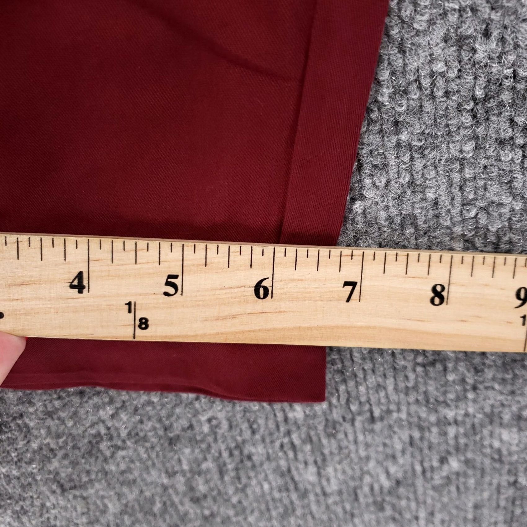 Old Navy Old Navy Pants Women 4 Red Cropped Mid Rise Tapered Cuffed Flat Front Drawstring Size 27" / US 4 / IT 40 - 7 Thumbnail