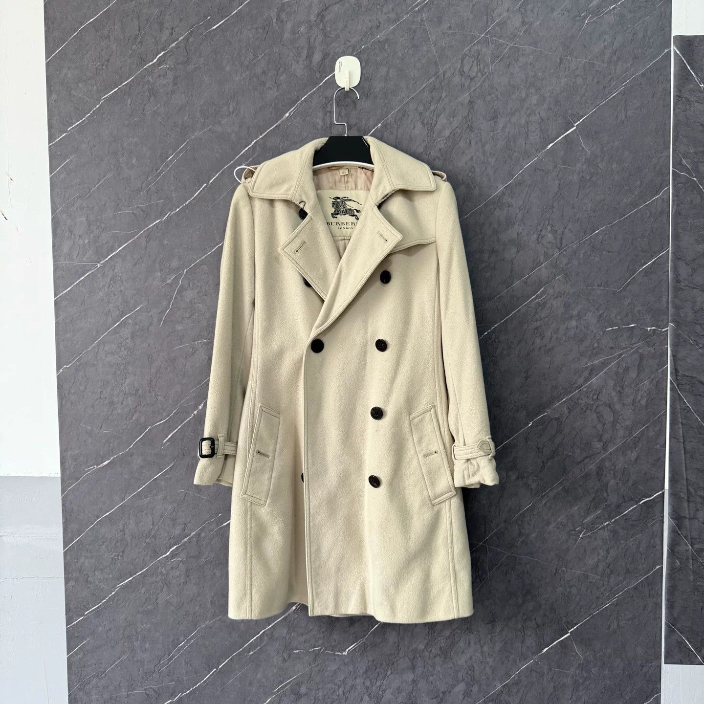 Burberry Burberry Camel Wool Trench Coat UK8 Size US M / EU 48-50 / 2 - 1 Thumbnail