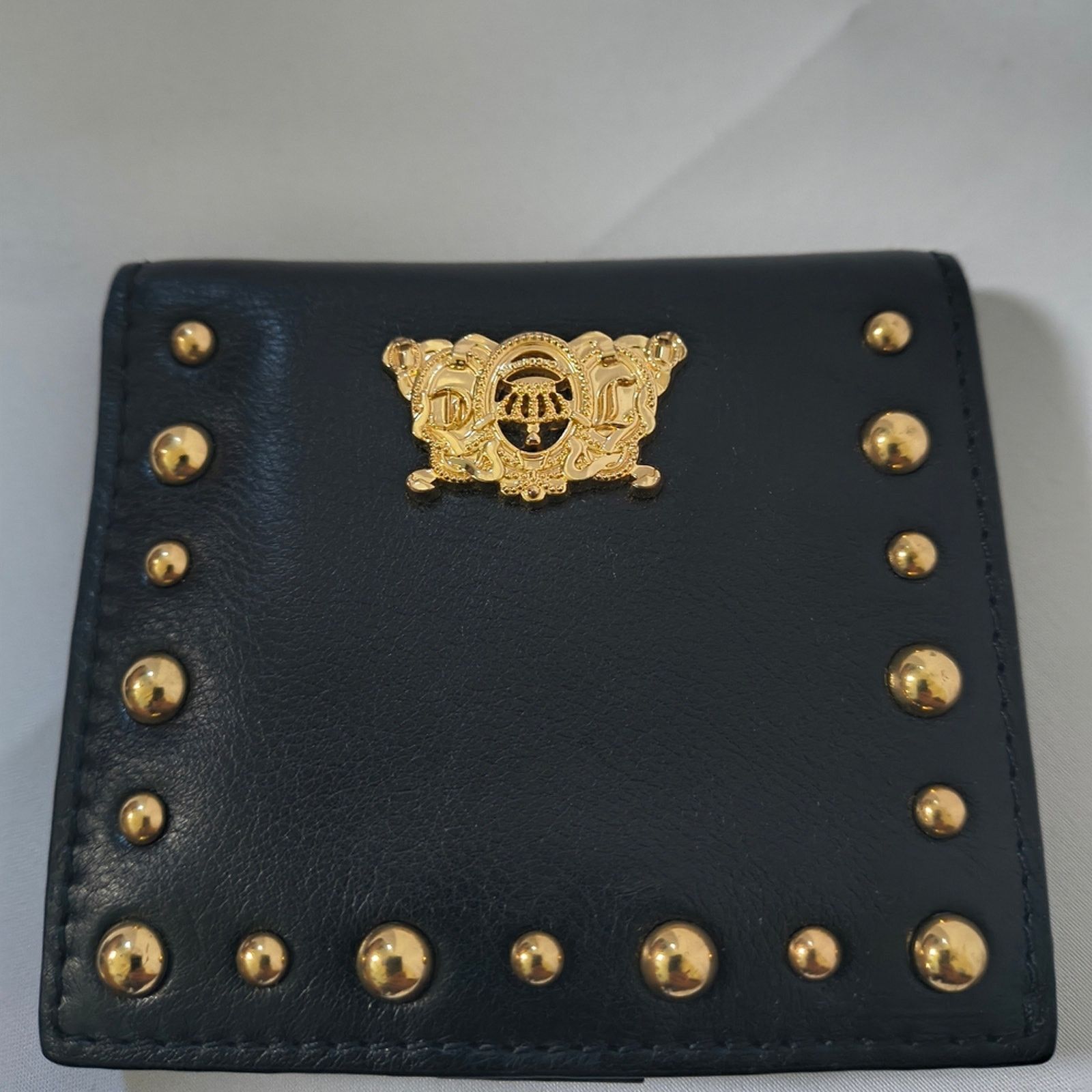 Juicy Couture Y2K Juicy Couture Genuine Black Leather Wallet / Gold Studs Size ONE SIZE - 2 Thumbnail